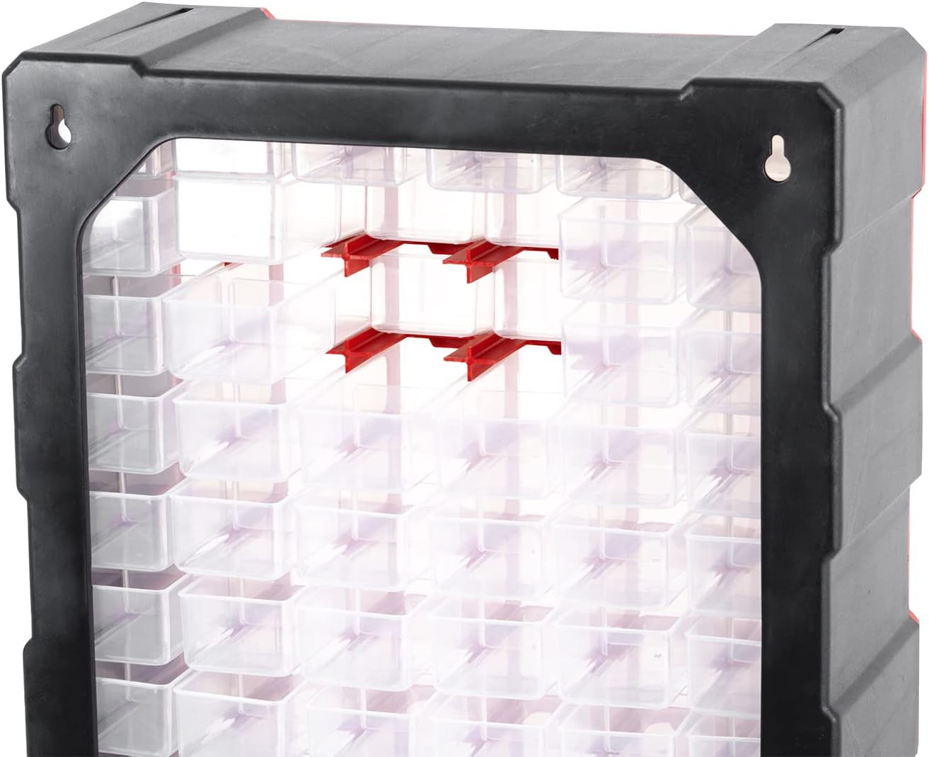 Small Parts Organizer for Hardware & Screws | 60 Removable Bins with Dividers |