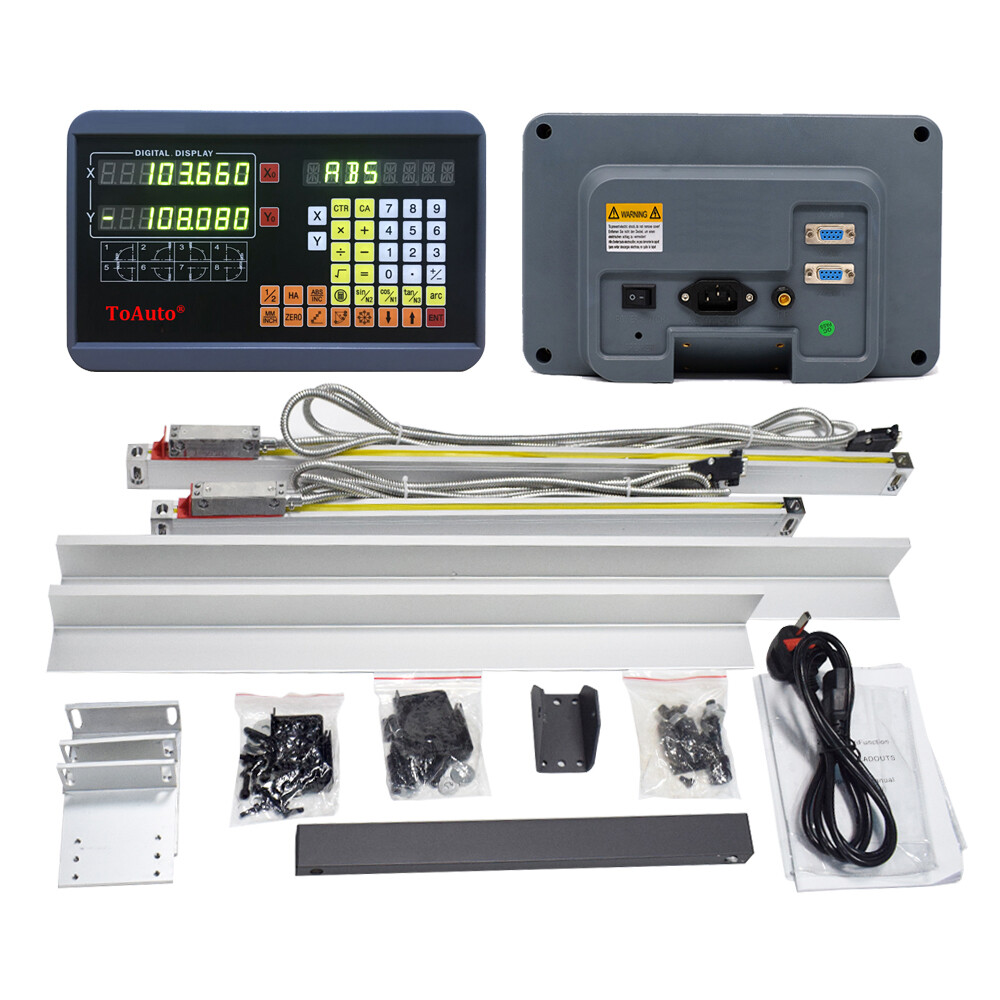5u Digital Readout Linear Scale Glass Encoder DRO Display for CNC Milling Lathe