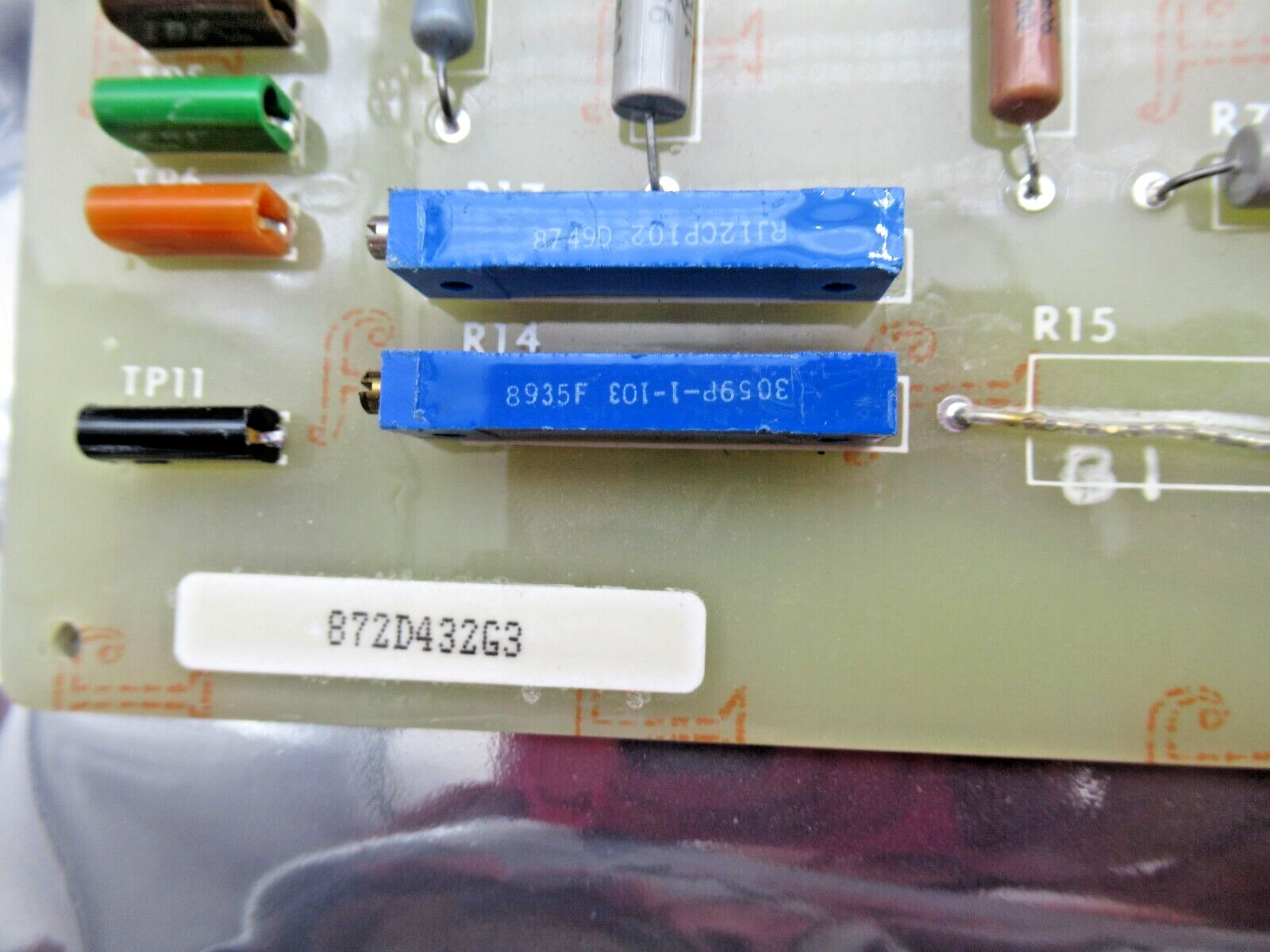 GE GENERAL ELECTRIC 872D432G3 LOW VALUE GATE PCB Board 373