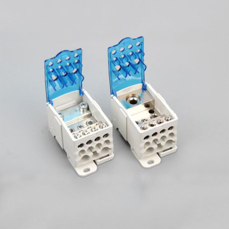 UKK80A UKK125A- UKK500A Wire Connector Terminal Block 1 In Many Out Din Rail Box