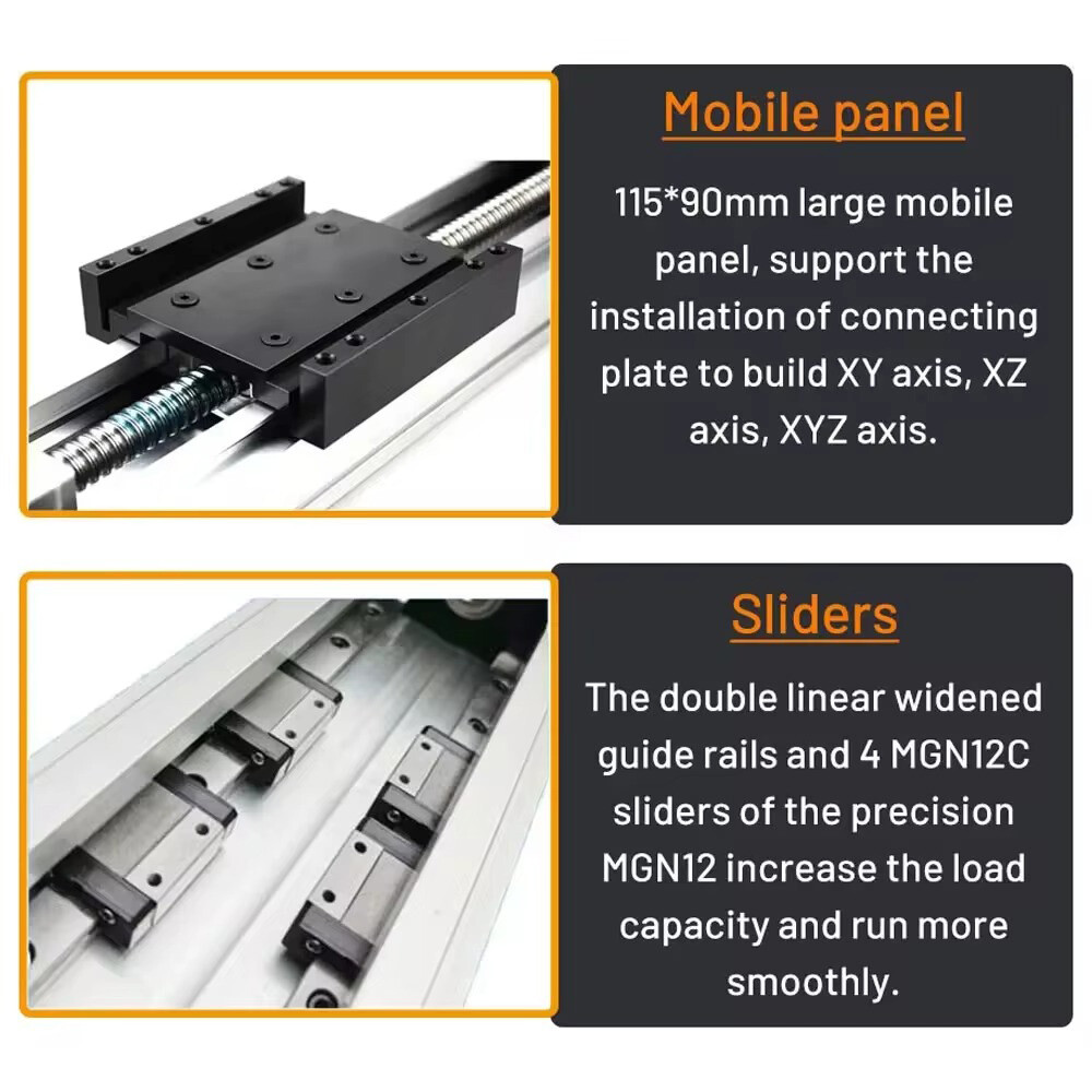 IP65 Fully enclosed Ballscrew Slide Table Dustproof Cleanroom CNC Linear Stage