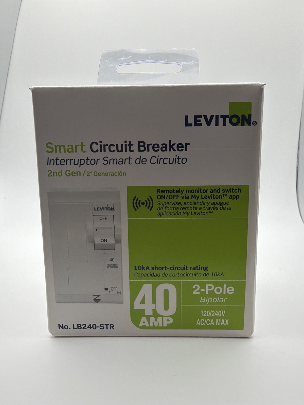 Leviton LB240-STR Dual-Pole 40Amp Standard Branch Circuit Breaker