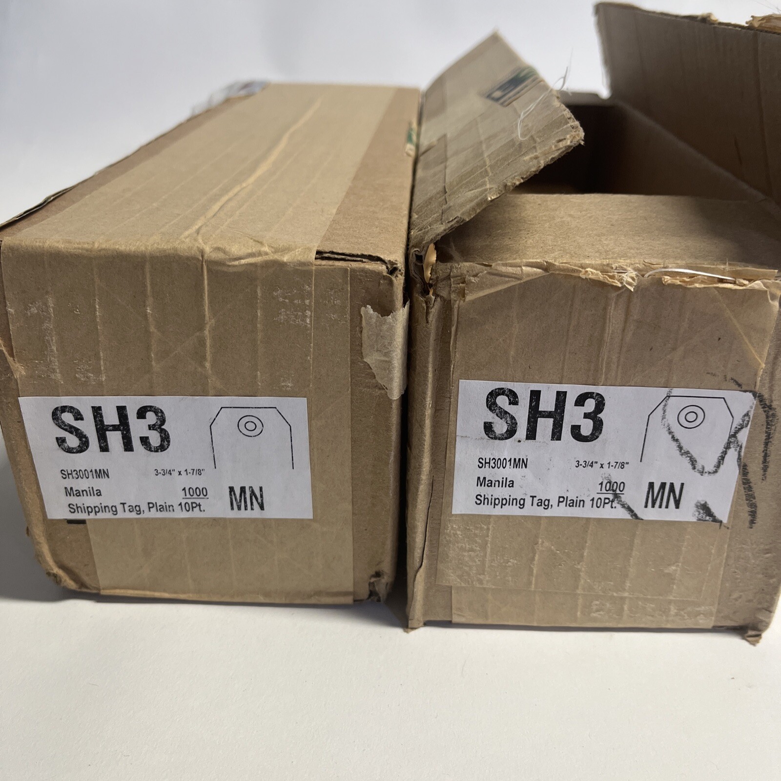 Manila Tags Shipping Label Scrapbook Strung Sizes #3 – 1 7/8” X 3 3/4” 1400