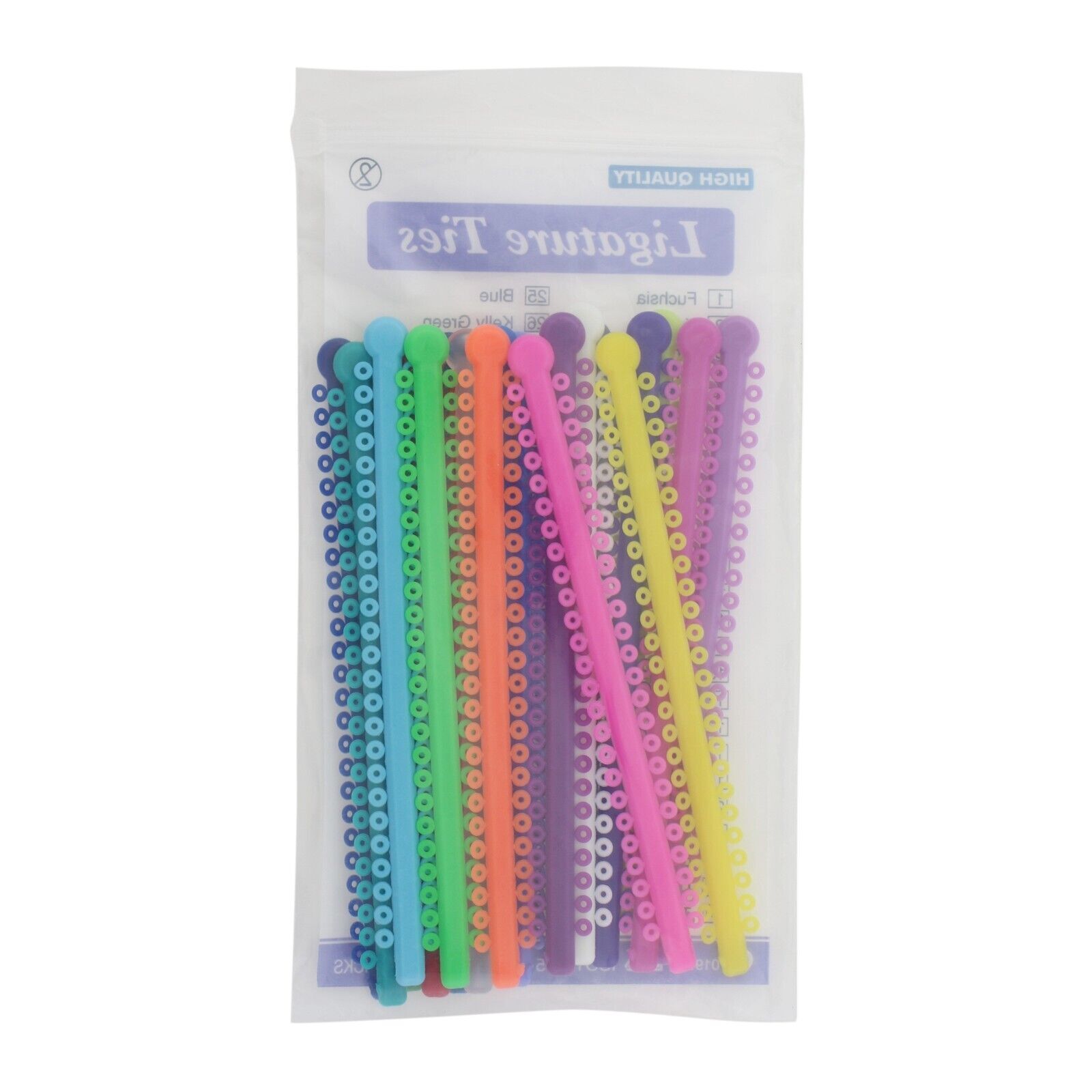 Dental Orthodontic Arch wire Ligature Ties Niti Elastic Ovoid Form Rubber Bands