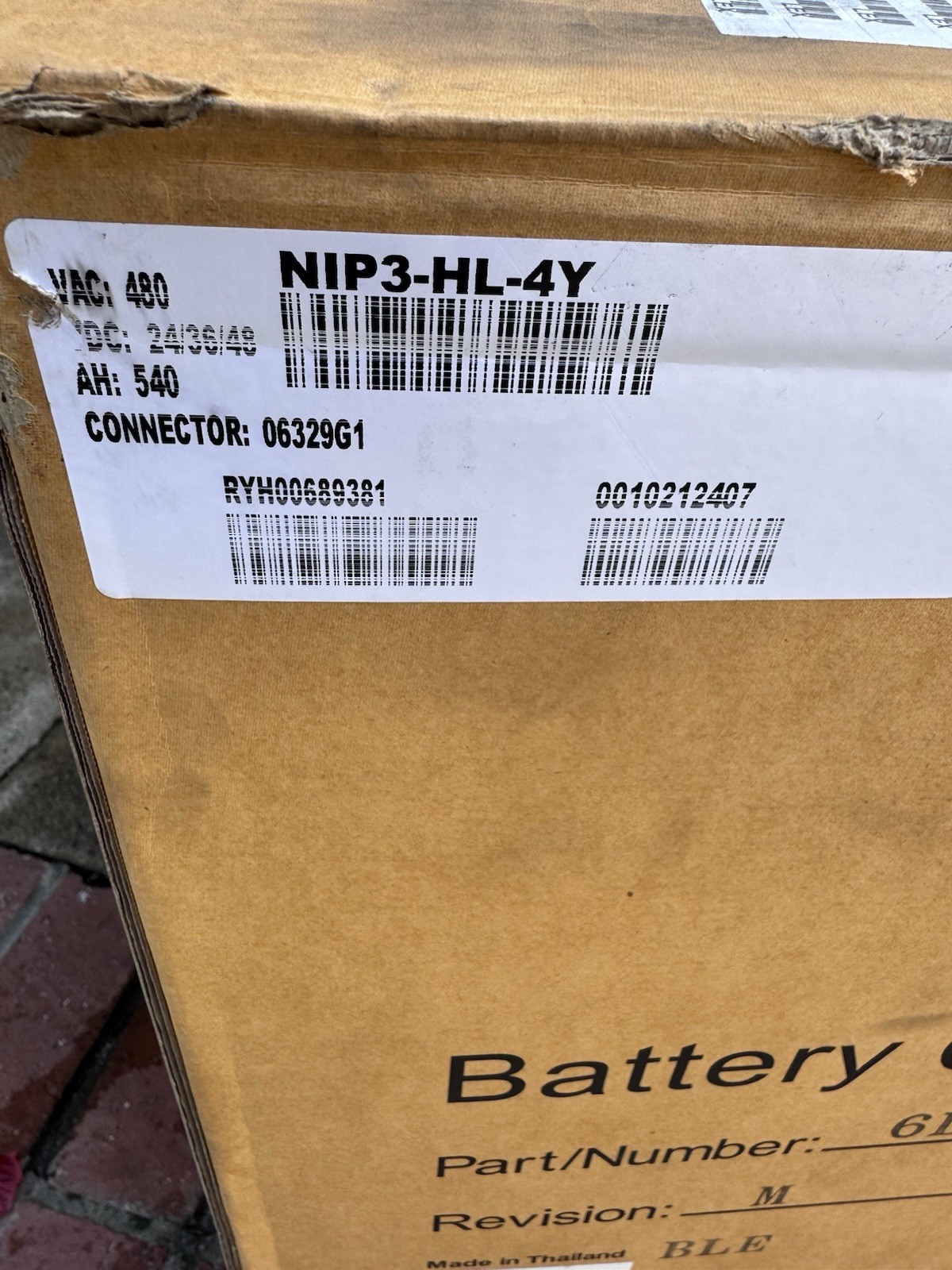 Enersys Forklift Charger NIP3-HL-4Y New in Box with Digital screen