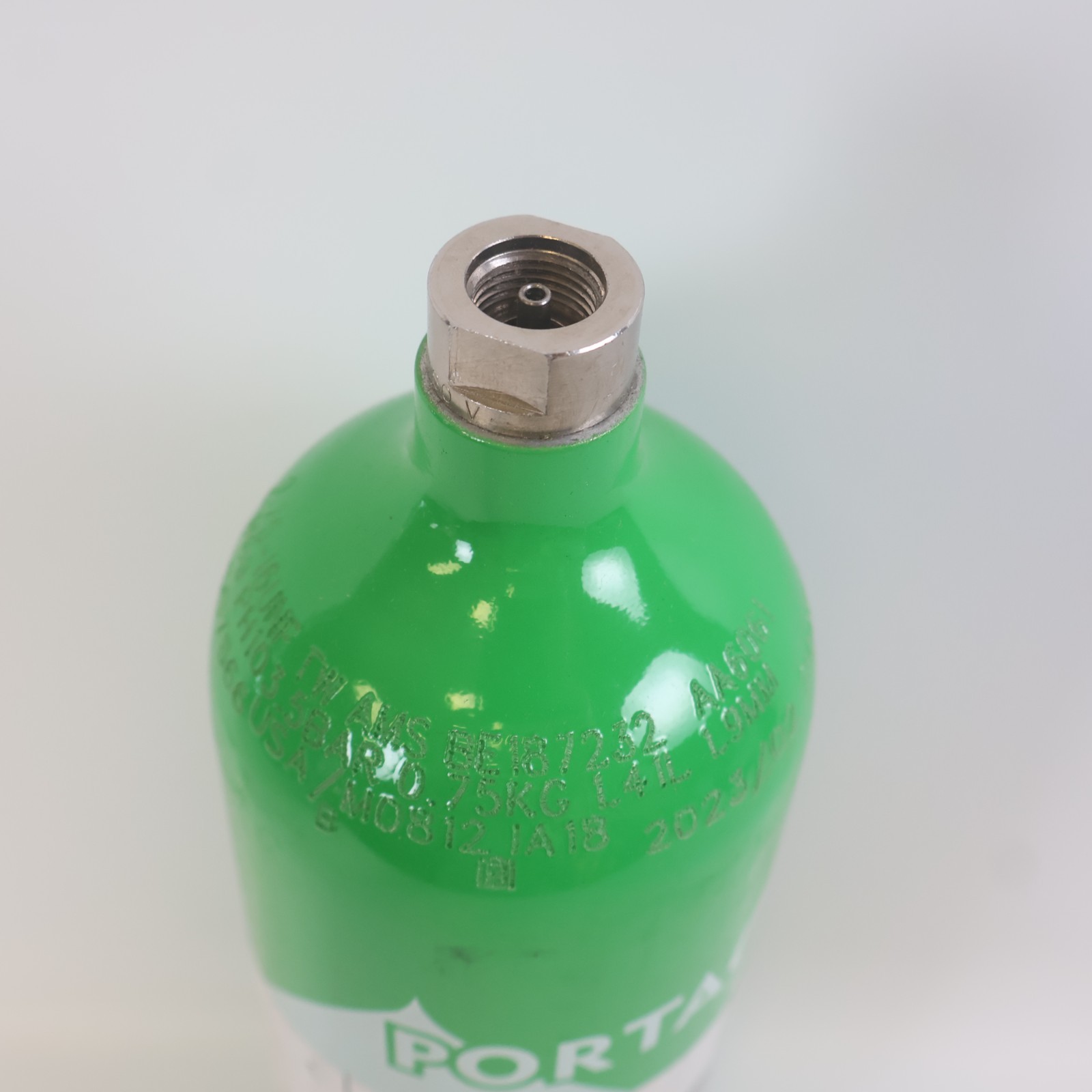 Portagas Portagreen Calibration Gas Cylinder 1.41L 1.9MM Tank Empty