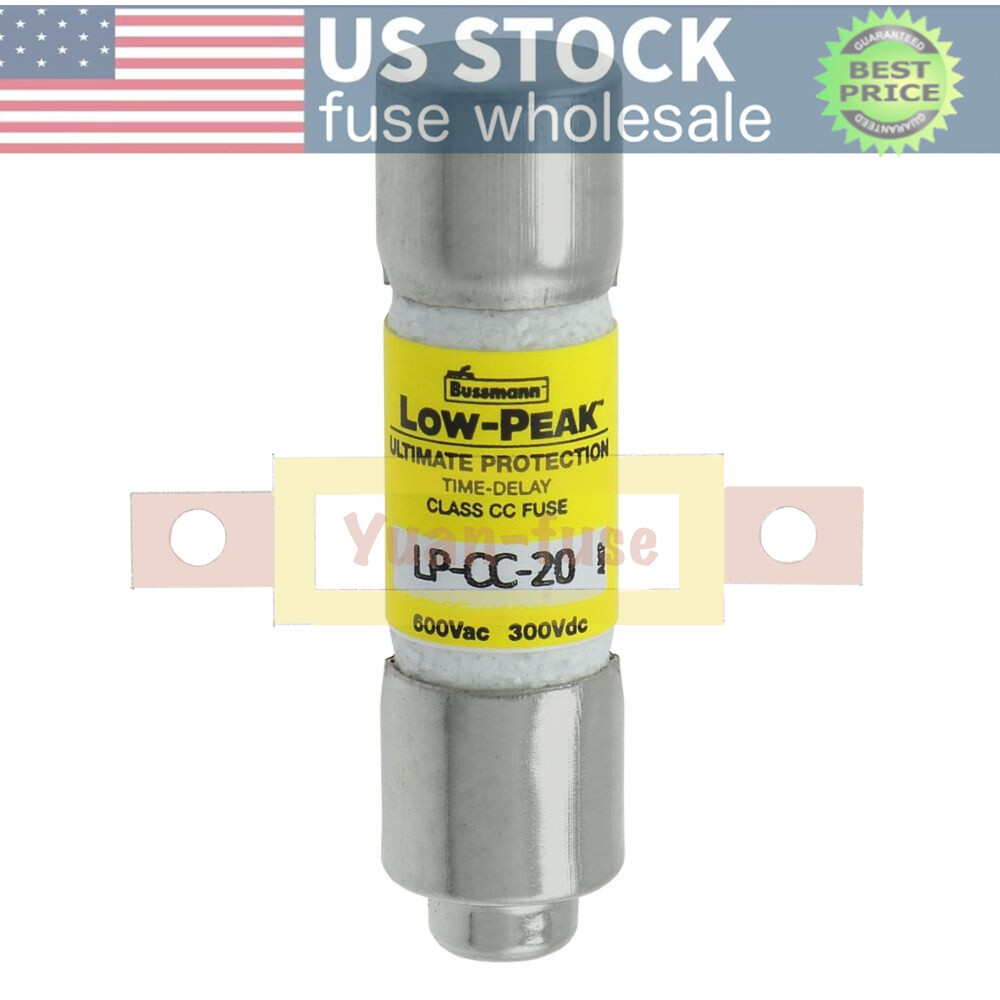 LPCC20 10PCS New Bussmann LP-CC-20 20A 600Vac Time-delay Fuse Fast Delivery