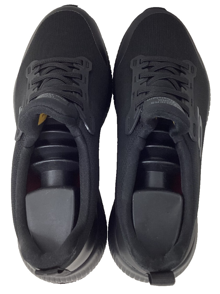 Skechers Women’s Work Squad Slip Resistant Slip On Black Shoes Size:8 190D
