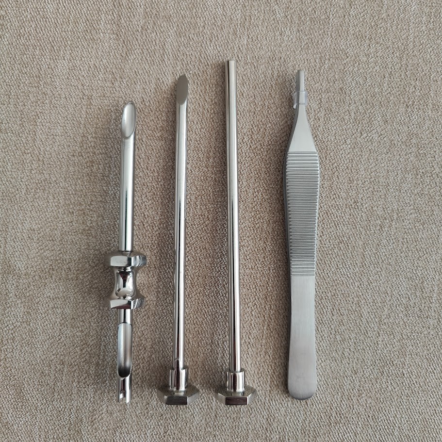 5.5mm HRT Trocar set | Canula, Beveled Obturator, Rounded Obturator & Tweezers