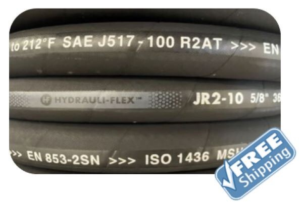 ** NEW 100ft R2-10 5/8″ SAE 100R2AT SN 2 WIRE HYDRAULIC HOSE FREE SHIPPING**