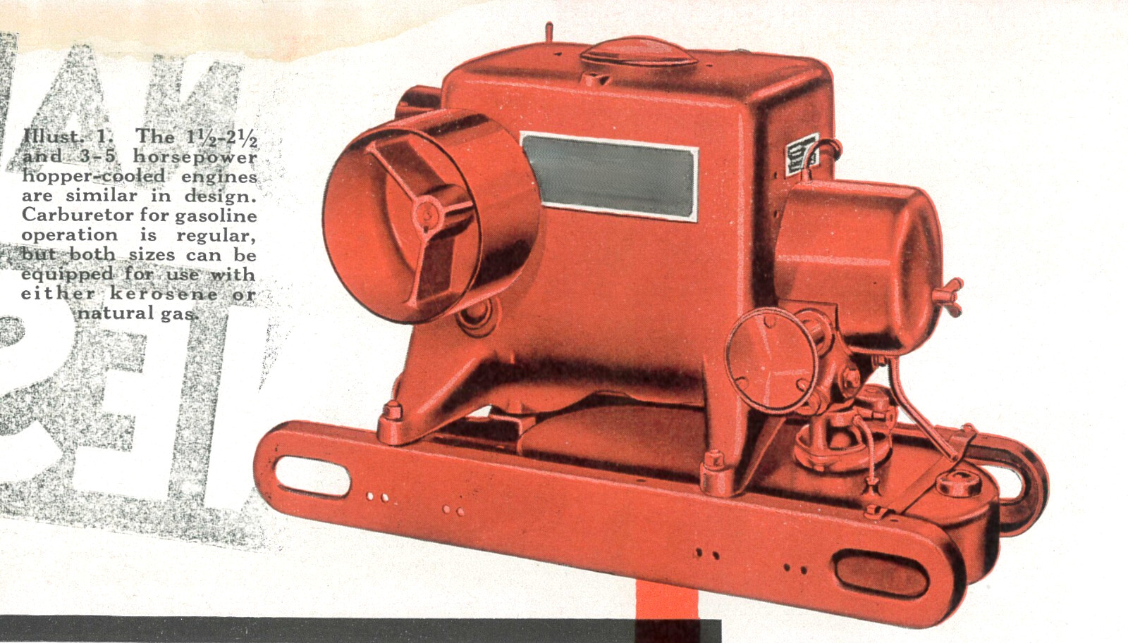 IH McCormick-Deering International Type LB Stationary Engines Color Brochure IHC