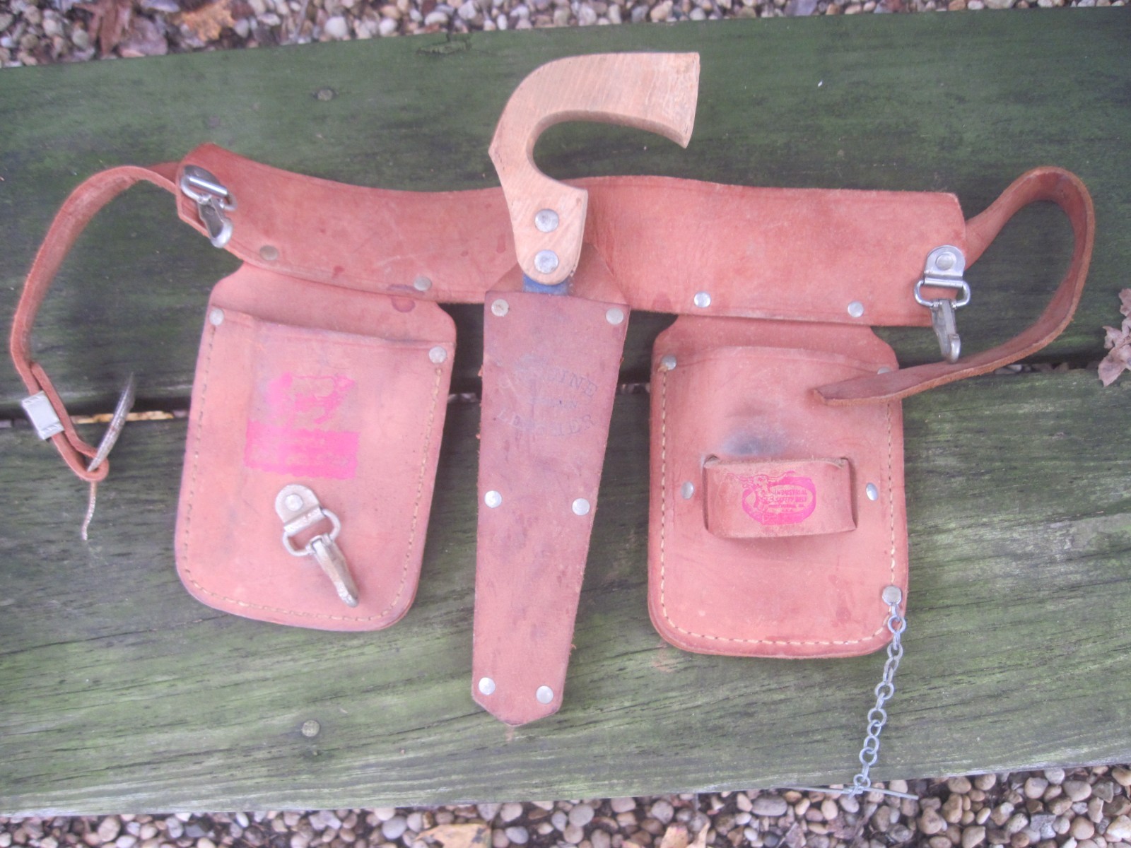 Vtg. Child’s Leather Industrial Safety Belt Co. Pittsburgh, PA. 24″to29″