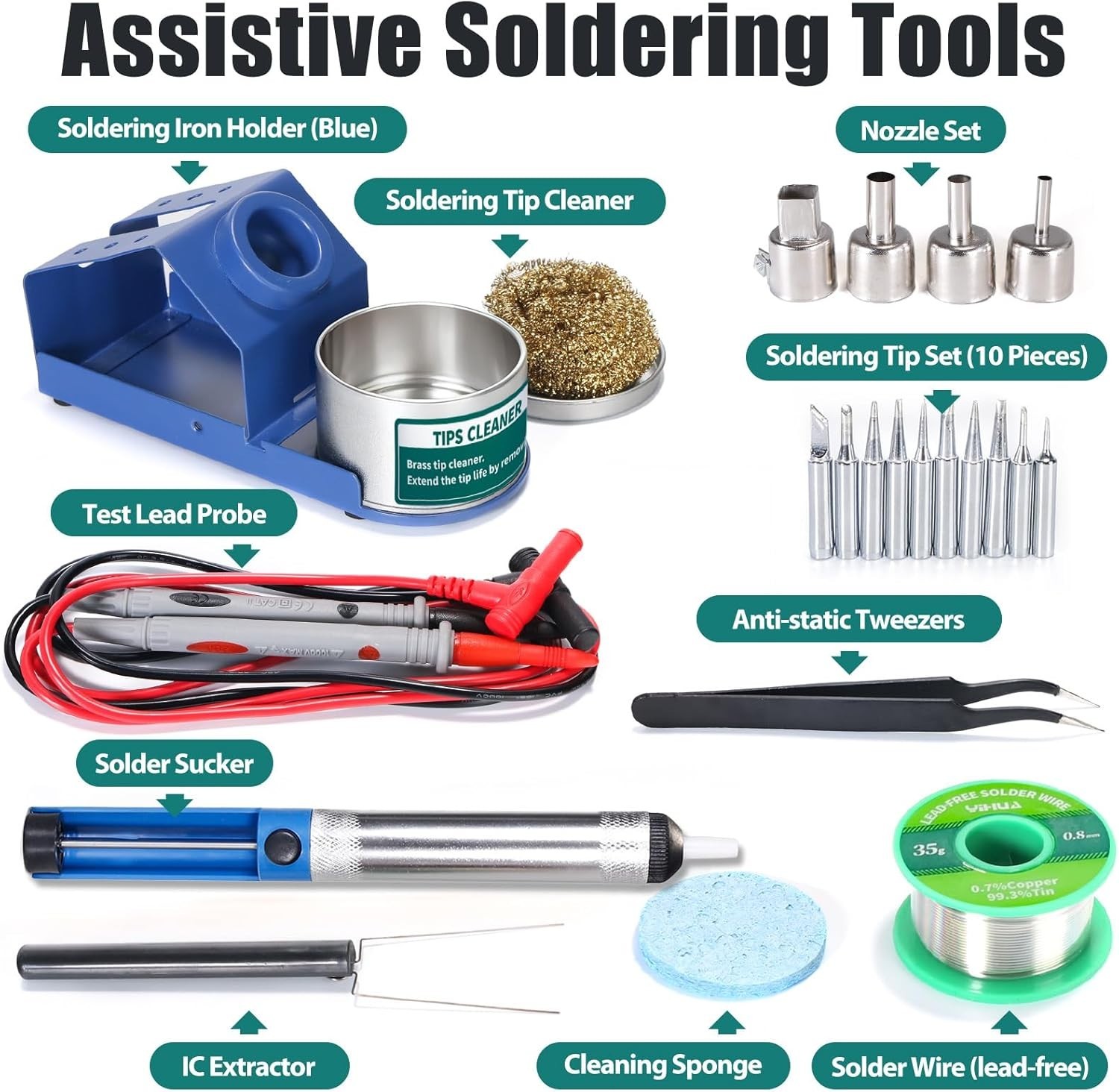 Versatile 3-in-1 Soldering, Rework, and Power Supply Station with PID Control