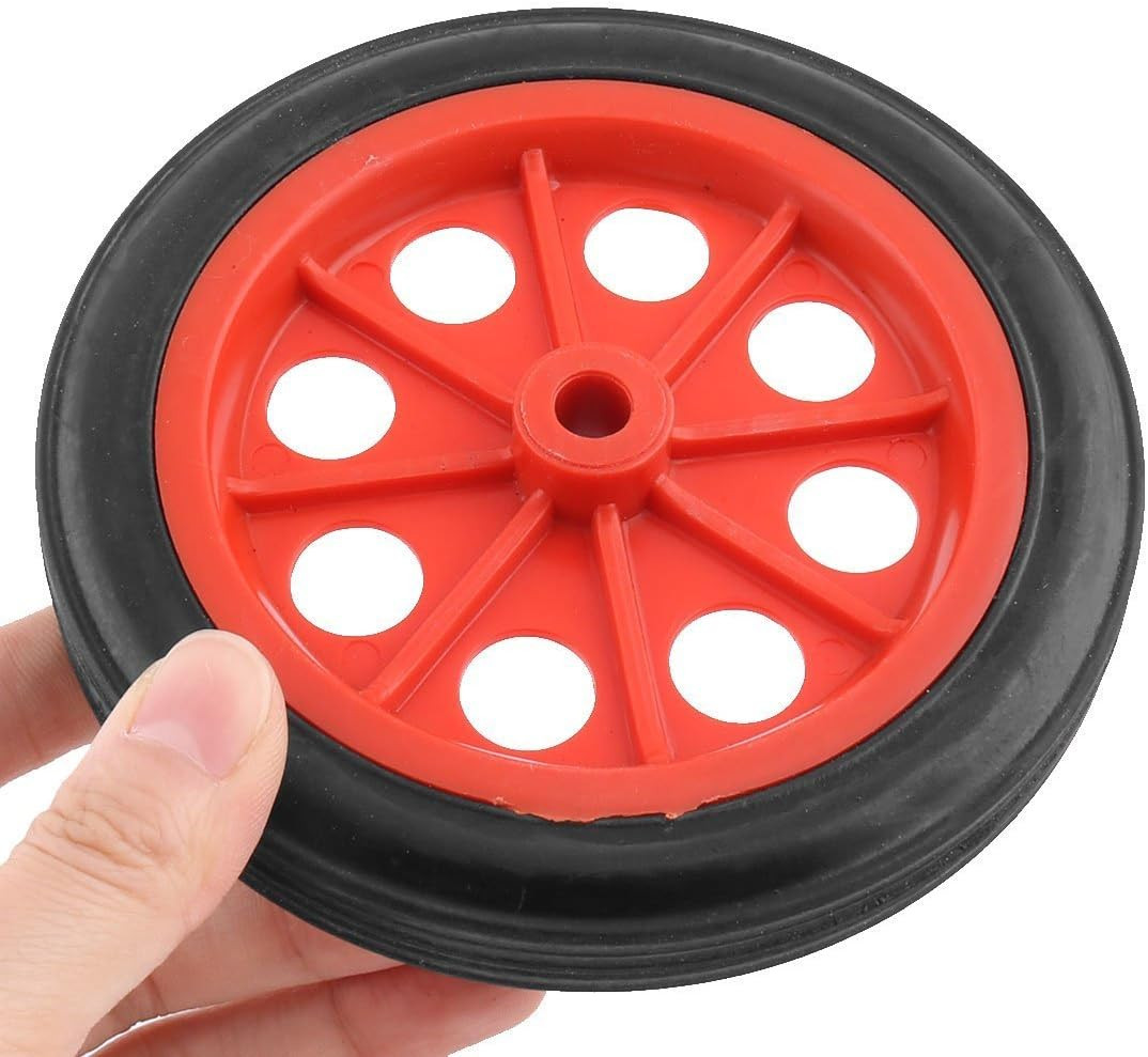 2 Pcs Replaceable Shopping Basket Cart 4.4 Wheels Red Black