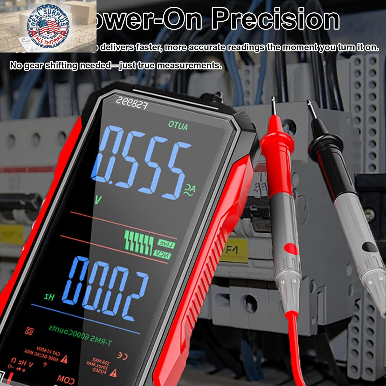 2026 Upgraded FS899L Digital Multimeter, Color Screen, USB-C with 20Pcs Silicone