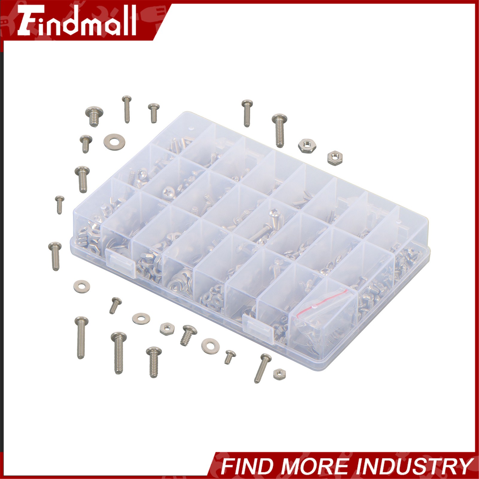 710Pcs Machine Screw Assortment Assorted Nuts Bolts and Flat Washers Kit