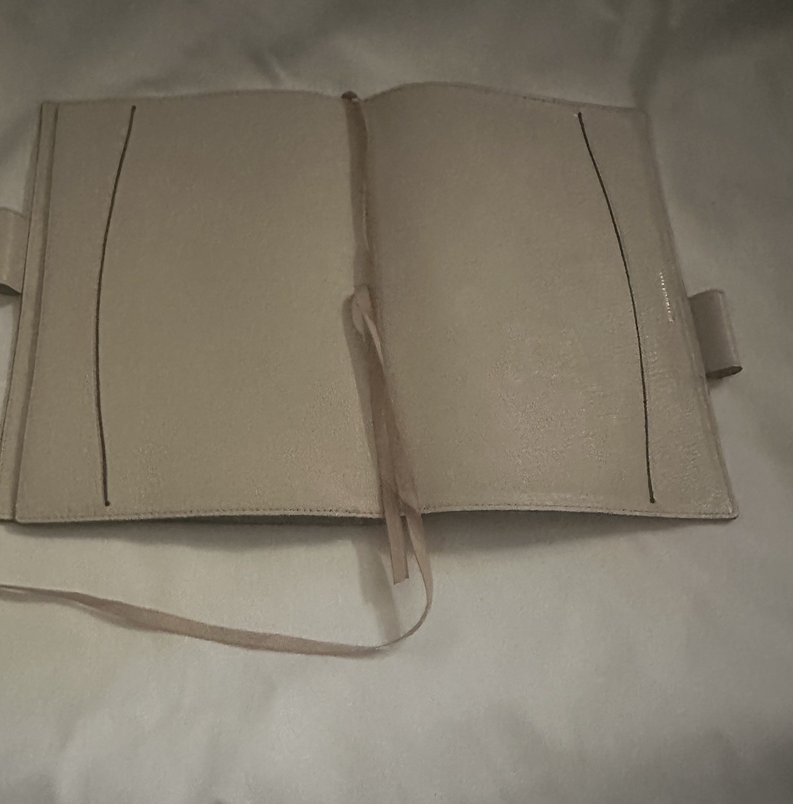 Anya Hindmarch London Beige leather journal
