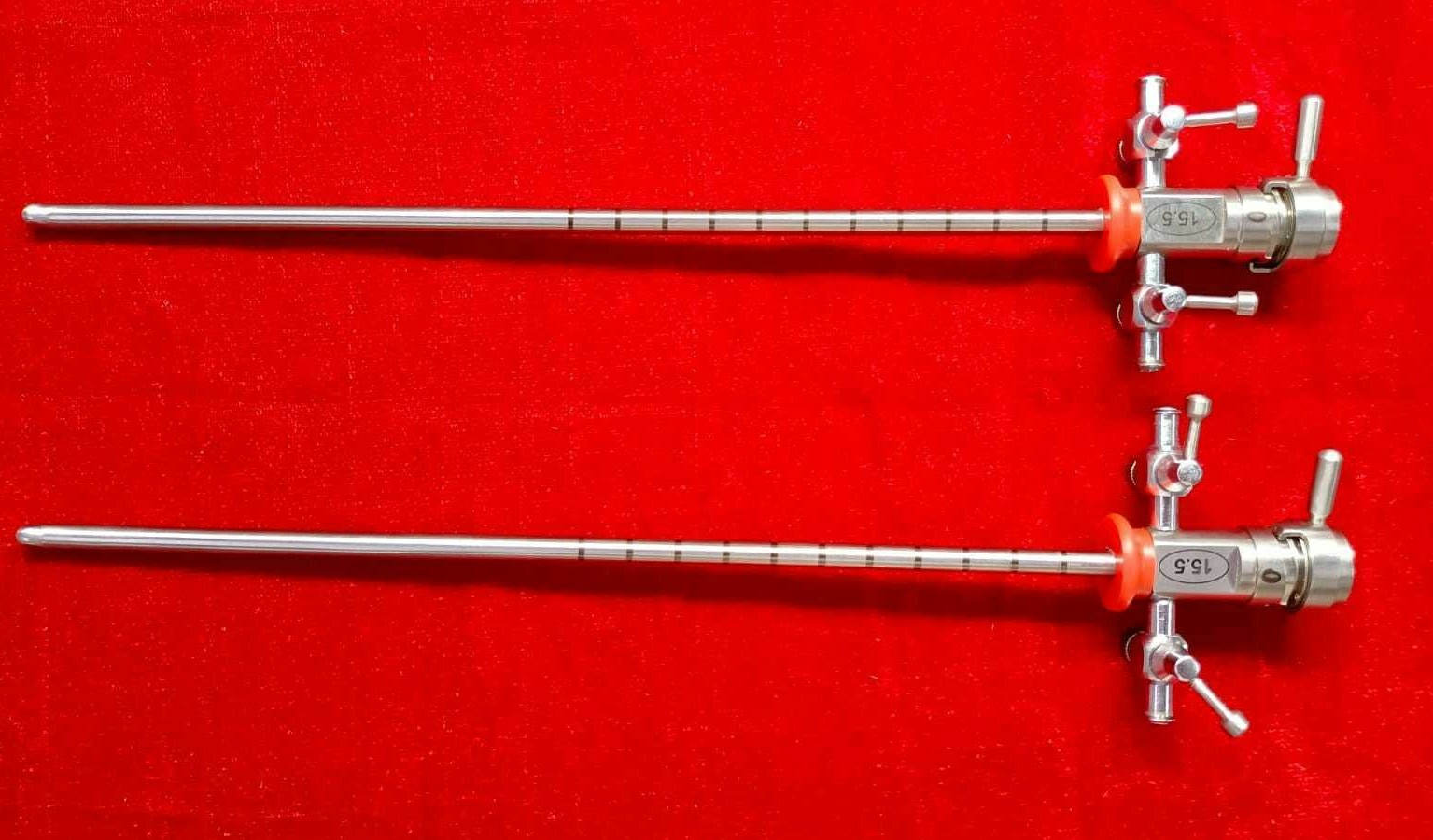 2pc Laparoscopic Urology Cystoscopy Sheath 15.5mmx225mm SS Best Quality Reusable