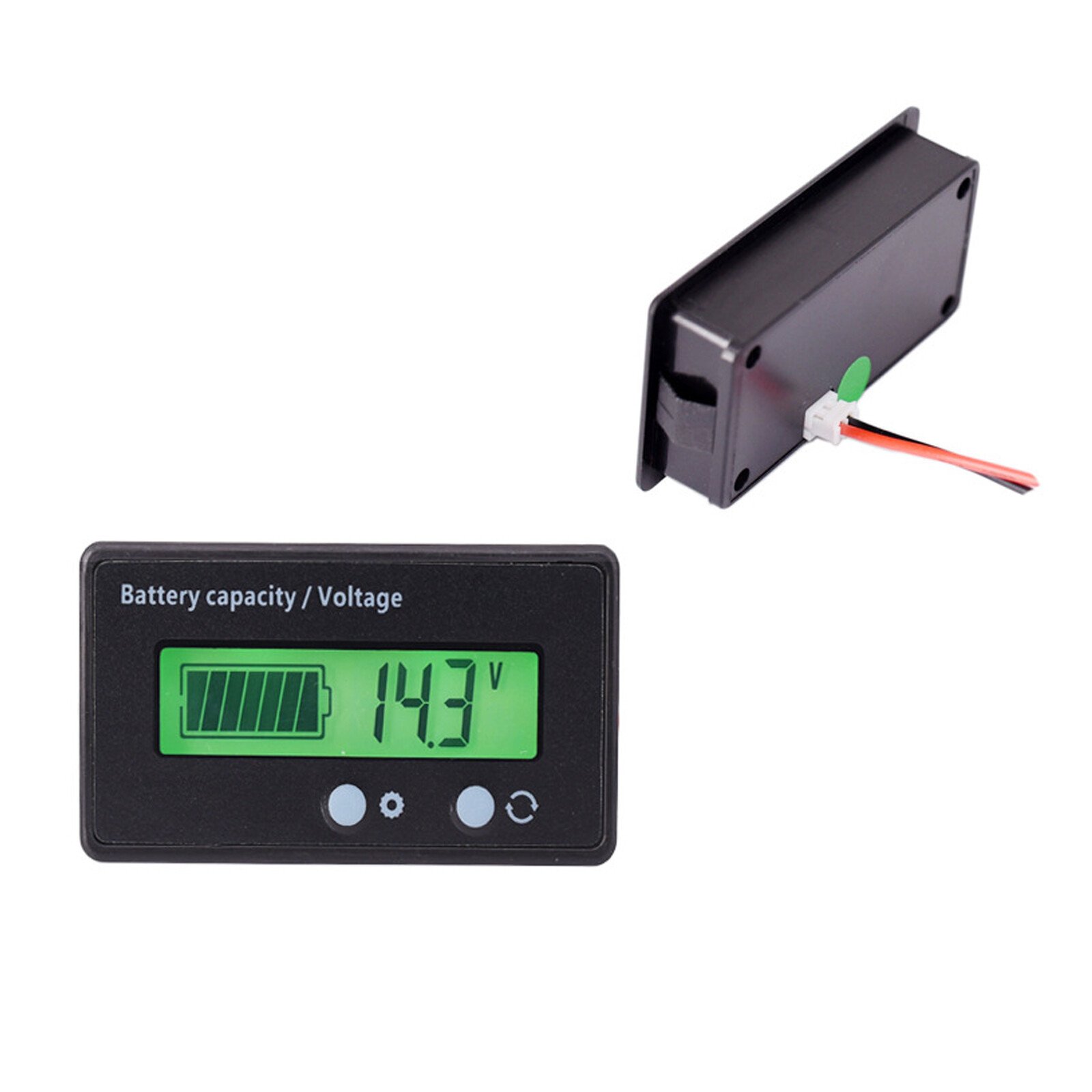 12V/24V/36/48V Battery Status Charge LCD Digital Indicator Monitor Meter Gauge