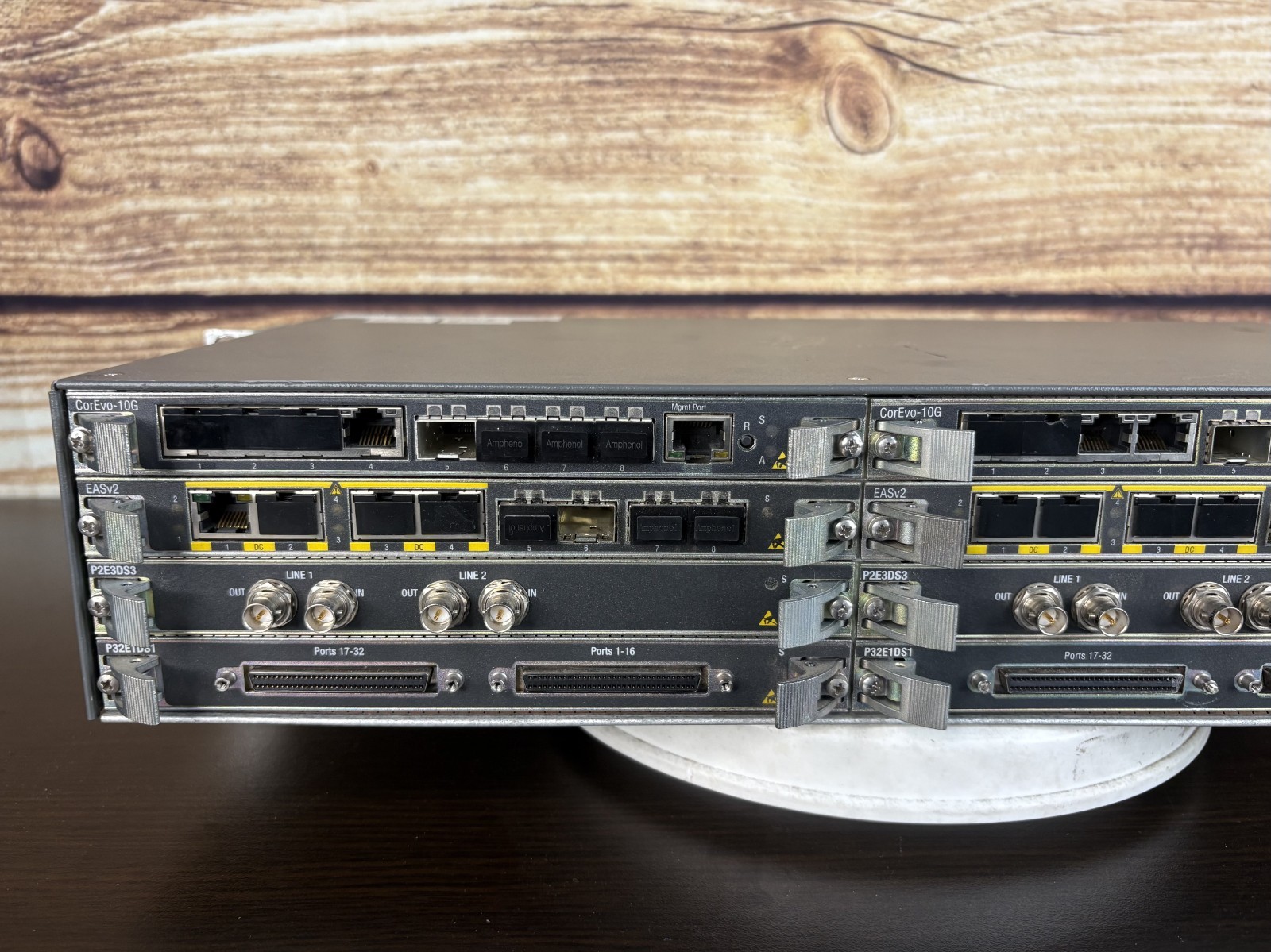 ALCATEL-LUCENT 9500 MPR (2) EASv2, (2) P32E1DS1, (2) P2E3DS3, (2) CorEvo-10G,(2)