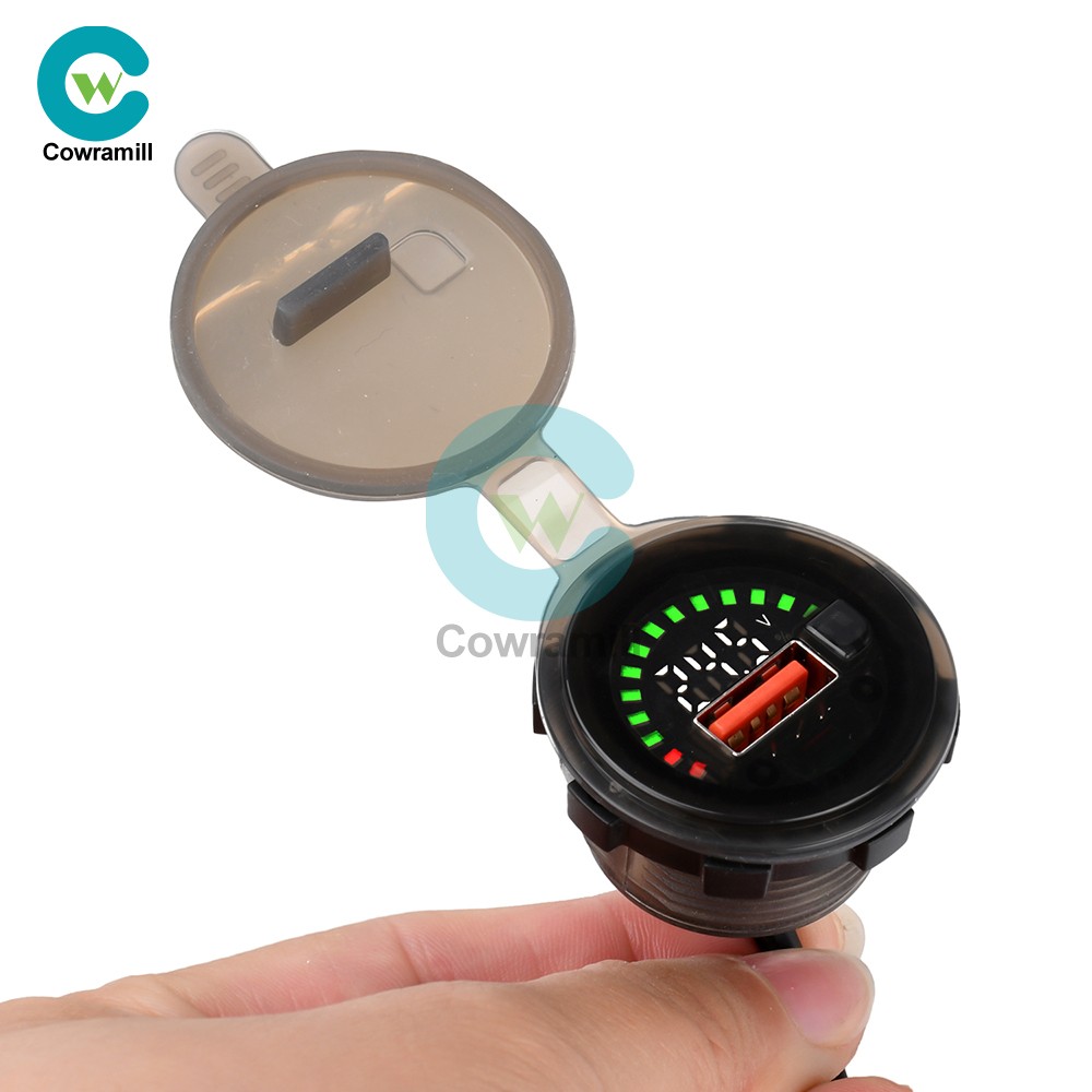 DC 7-30V Waterproof Digital Voltage Battery Capacity Level Indicator Voltmeter