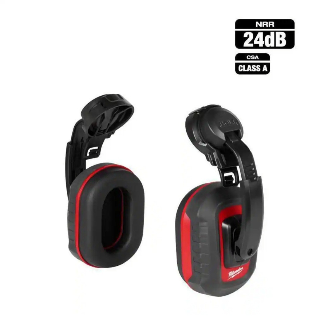 Milwaukee BOLT Earmuffs, Noise Reduction Rating of 24 dB 48-73-3250