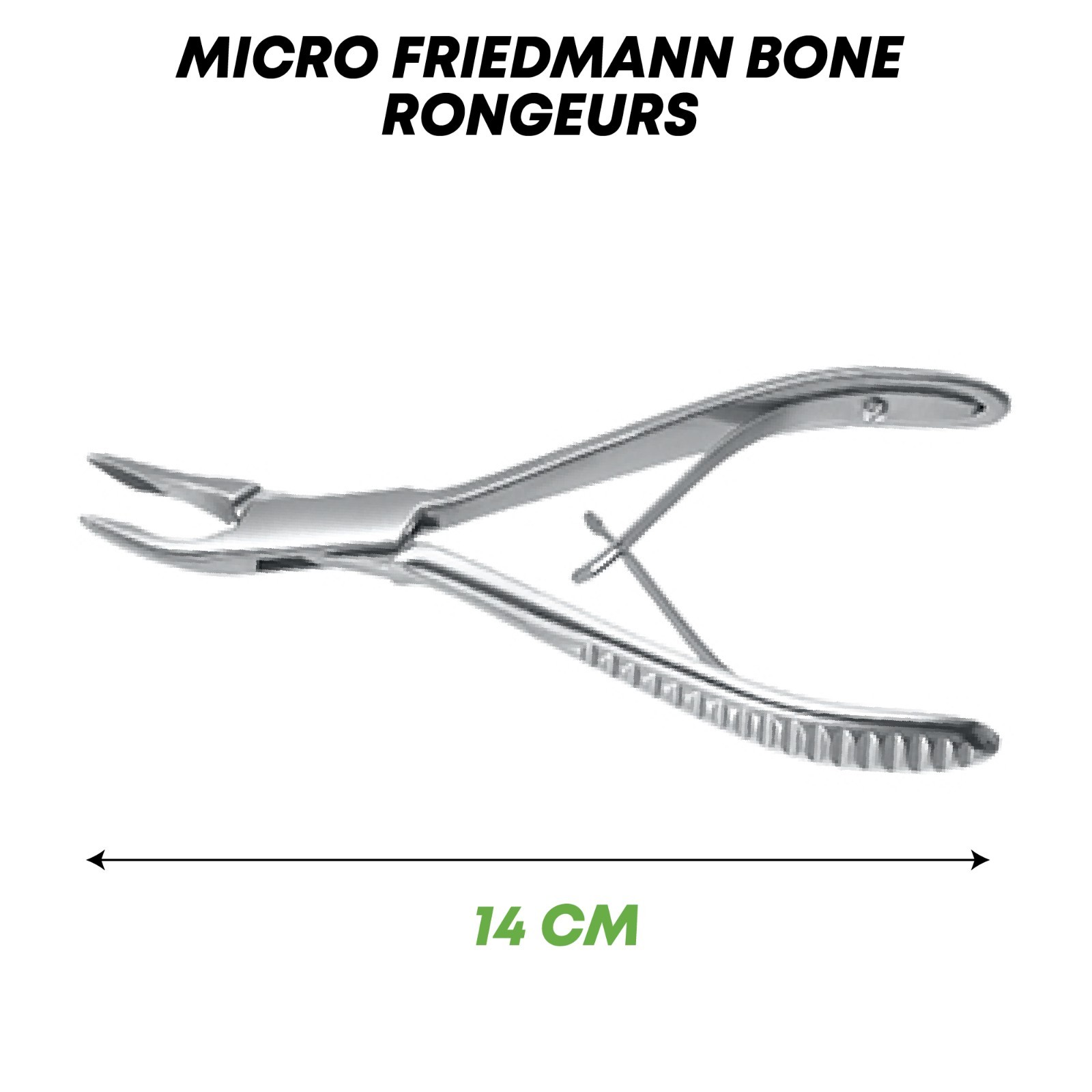 Micro Friedmann Bone Rongeurs 14 cm Orthopedics Surgical Instruments German