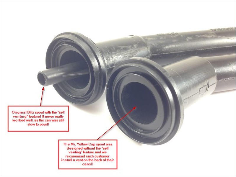 4 – Blitz Gas Can Nozzle Spouts Rings Caps Replacement Vintage 900094 900092 NEW