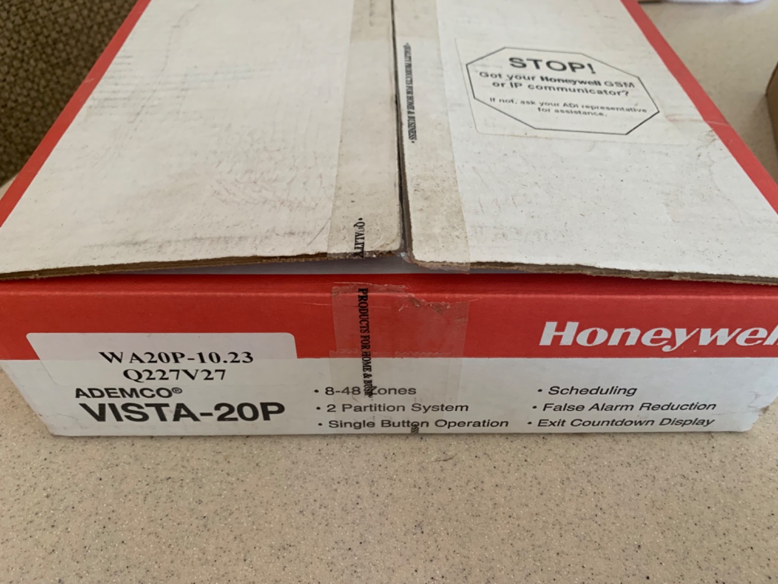 HONEYWELL VISTA-20P ADEMCO CONTROL PANEL PCB IN ALUMINUM ENCLOSURE – BEIGE