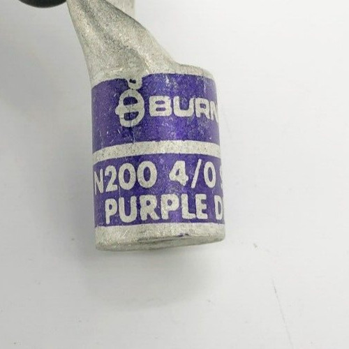 Lot of 2 New Burndy YA28-L4 Compression Lugs 4/0 AWG N200 Purple Die 15