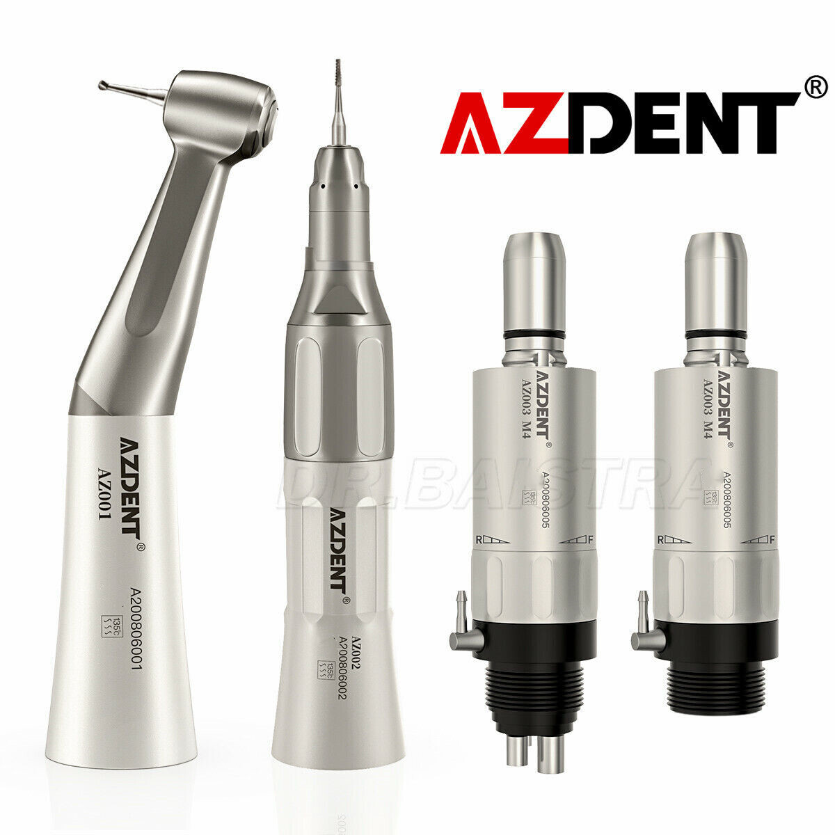 AZDENT Dental E-generator LED High Speed/Slow Low Speed Handpiece Kit 4H/2H