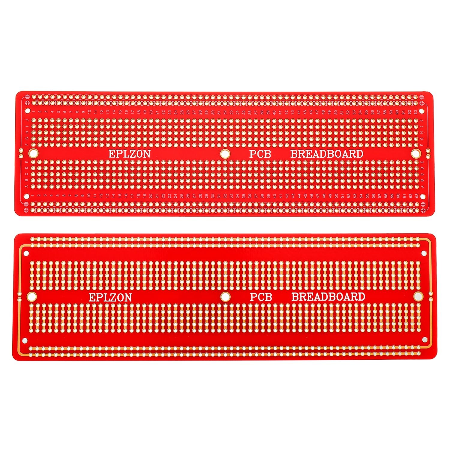 Solderable Breadboard Prototype PCB Board Kit 6.8×2.05 Inch Red 3 P Color: Red