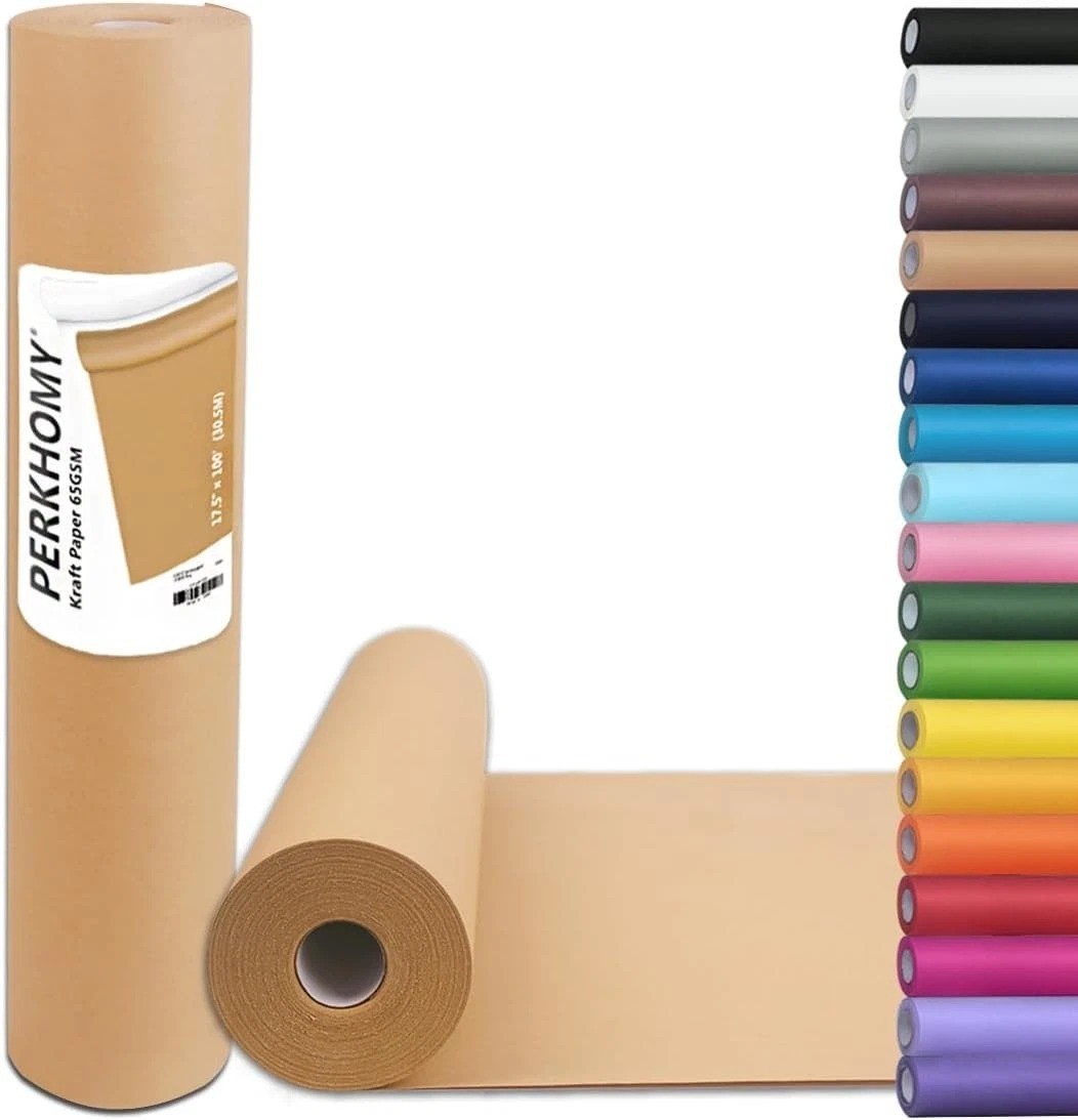 17.5″ x 1200» Brown Kraft Paper 50 lb Basis Thick Roll Packaging Shipping NEW**