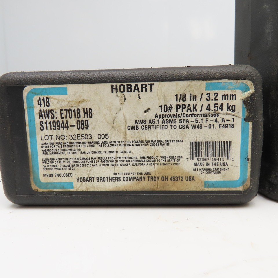 Hobart E7018 1/8″ x 14″ Stick Electrode Welding Rod 8Lbs.