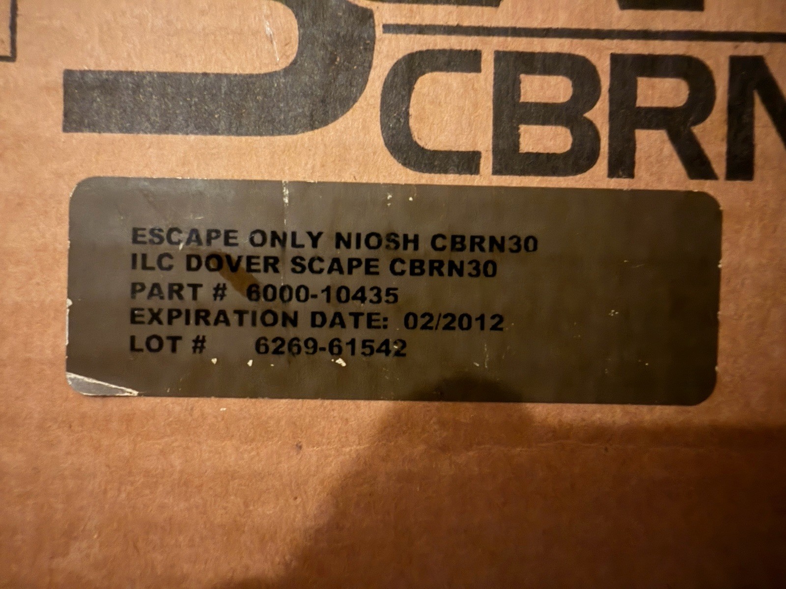Scape CBRN 30 – Adult Size – Expired