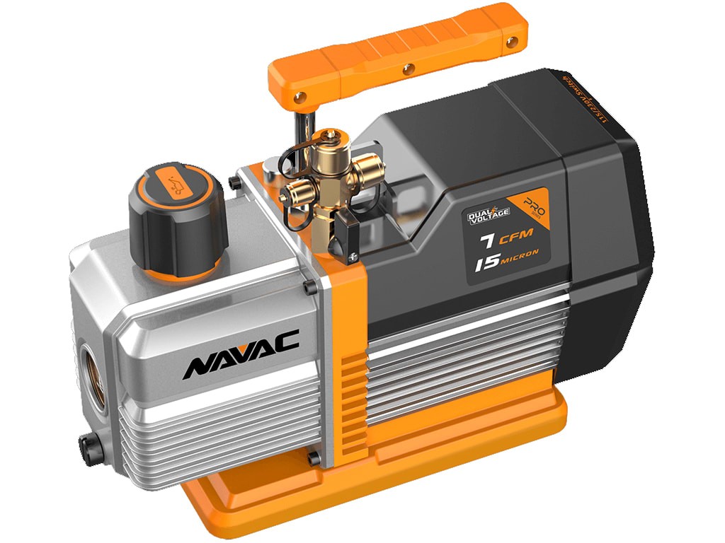 NAVAC NP7DP – Vacuum Pump, 7 CFM, Dual Voltage, AC Motor, Pro Series