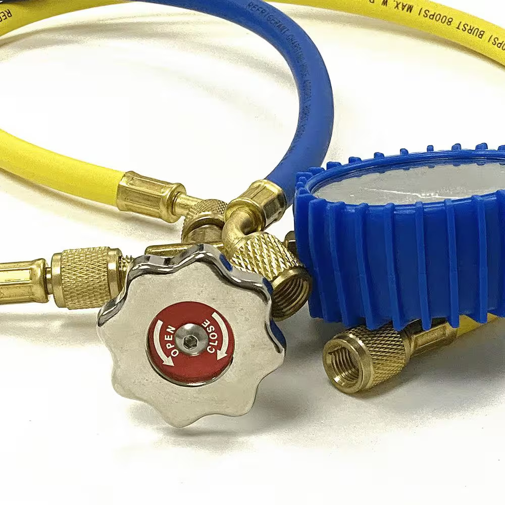 Mini Split 5/16 In. R410A Low Side Suction Charging Service Gauge Hose Set Port