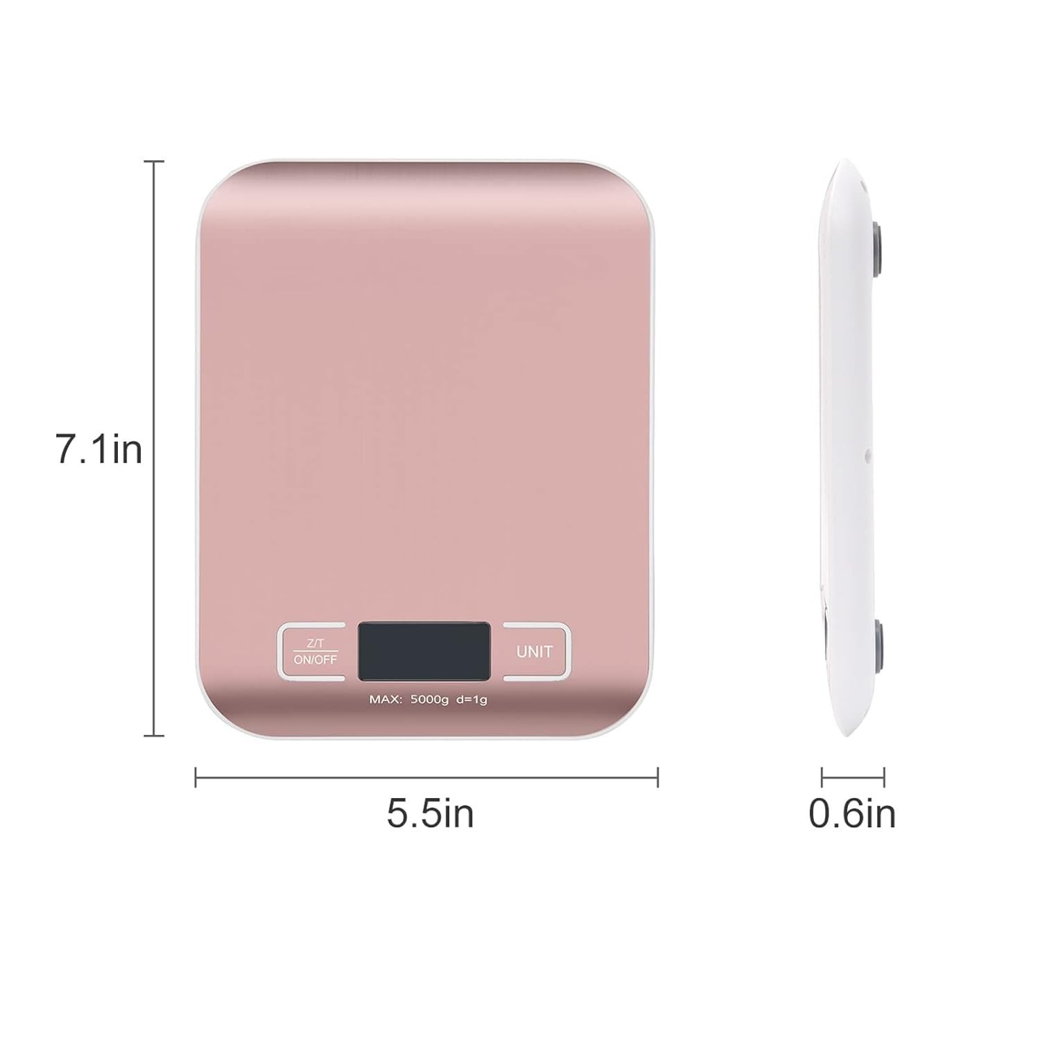 5kg x 0.1 OZ Digital Postal Shipping Scale Stainless Steel Panel- Business, K…