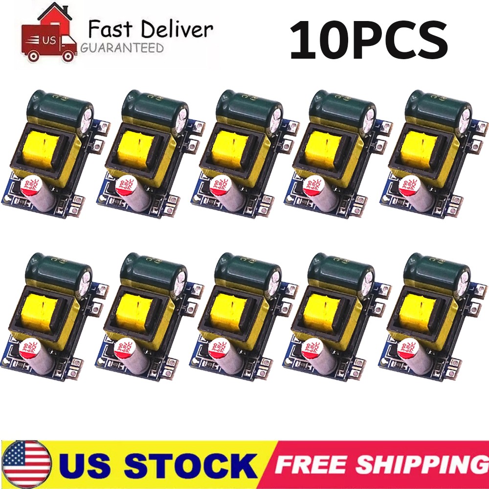 10PC Mini AC-DC 110V 120V 220V 230V To 5V Converter Board Module Power Supply US