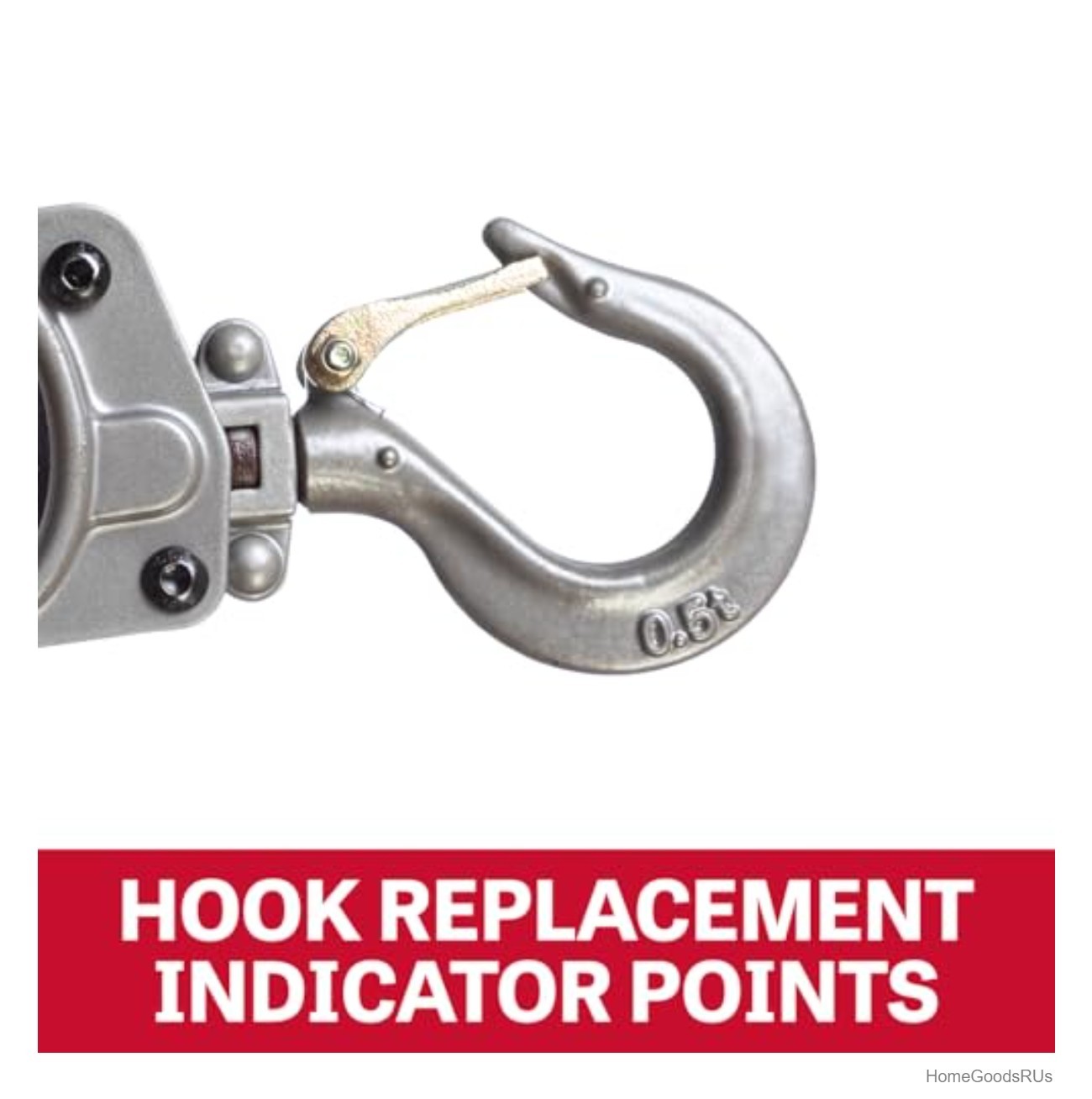 Lever Hoist 1/2 Ton 10 Foot Lift Hand Powered Compact Mini Puller Overhead