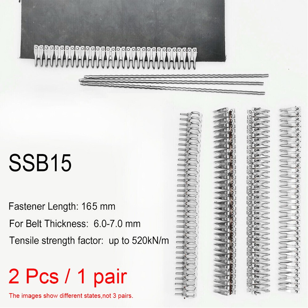 2 PCS Stainless Steel Rivet Fasteners with Pins Baler Belt Staples Lacing Belt