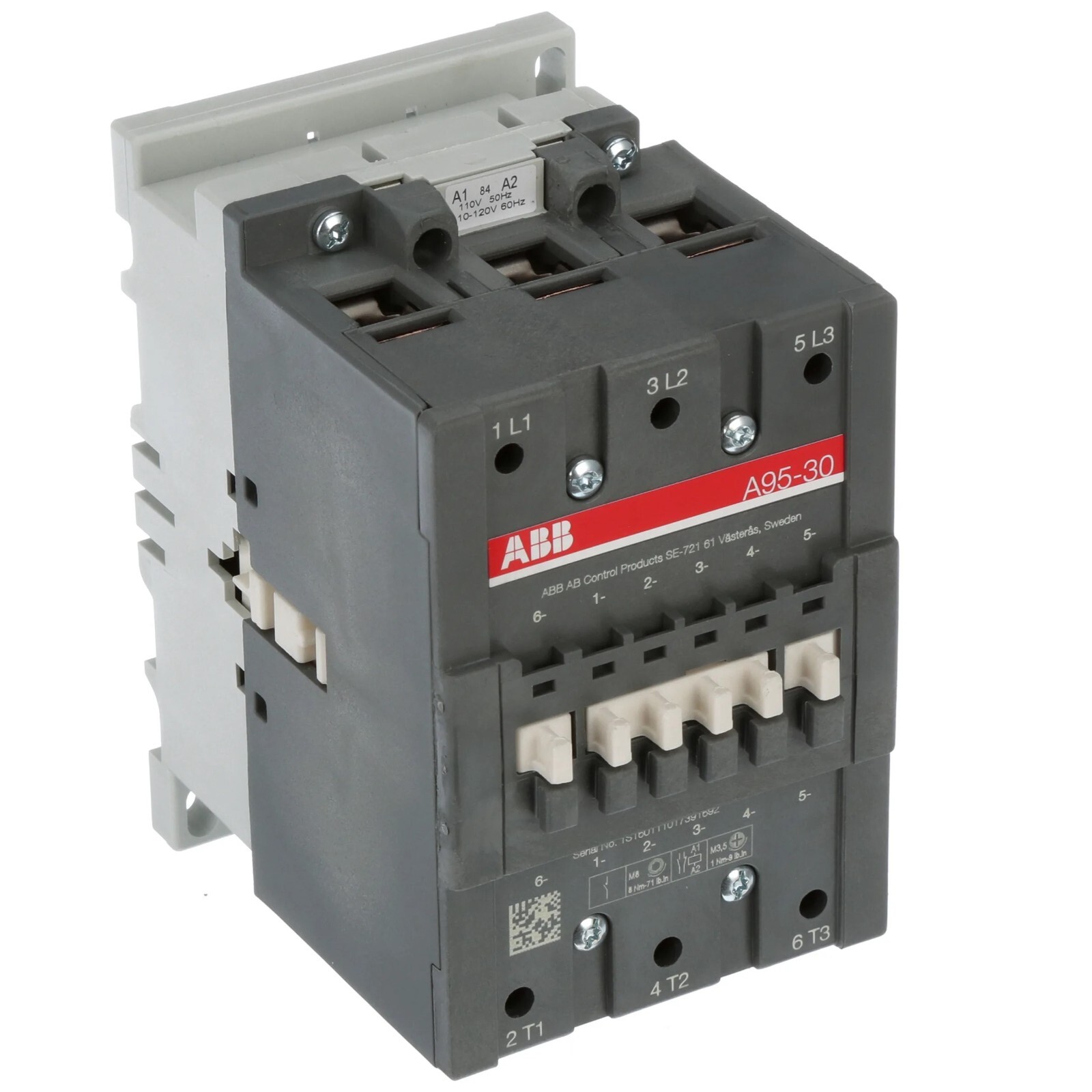 ABB A95-30-00 Contactor 110V 50Hz / 110-120V 60Hz – A95-30-00-84