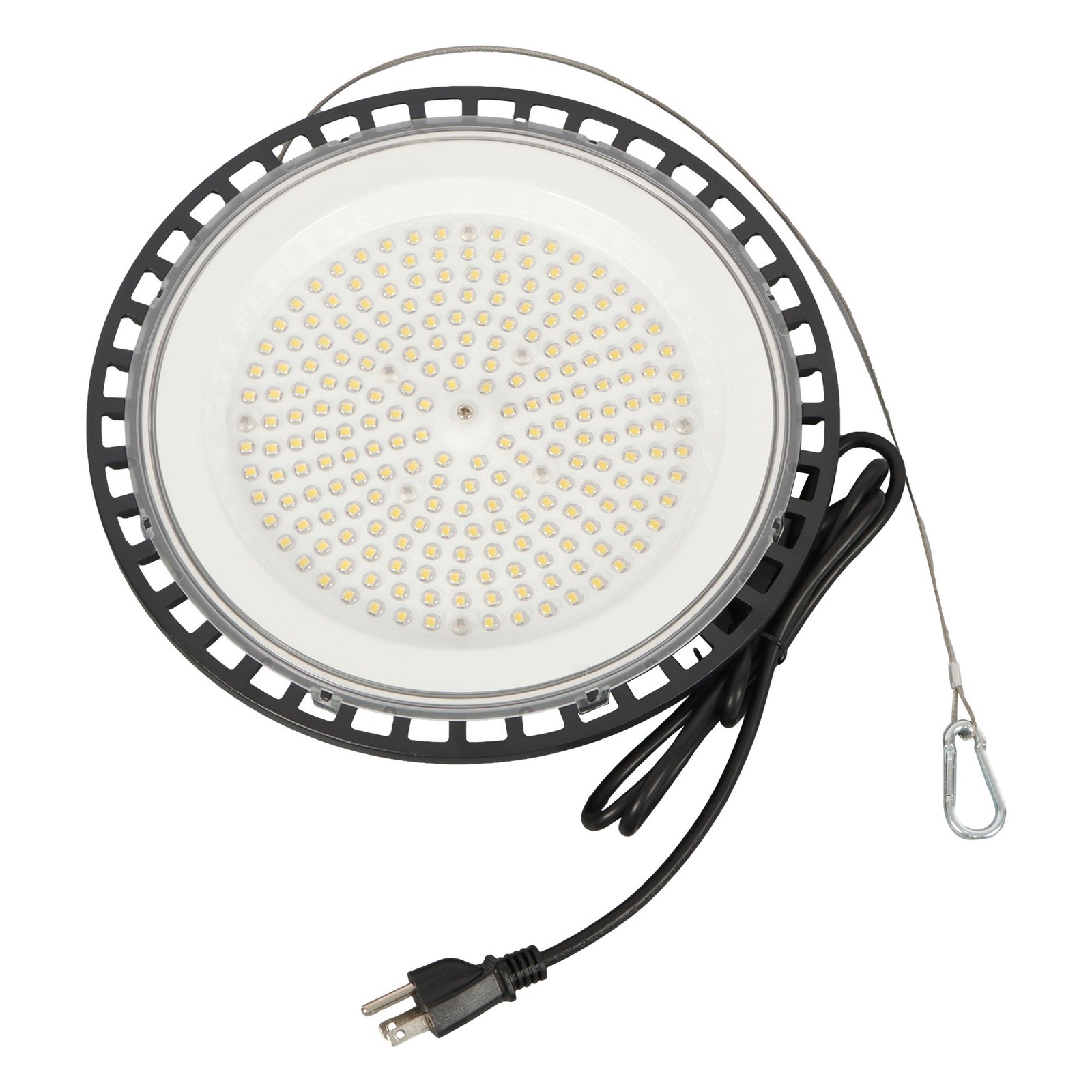2 Pcs 150W 5000K With Safety Cord UFO LED High Bay Light Commercial Factory