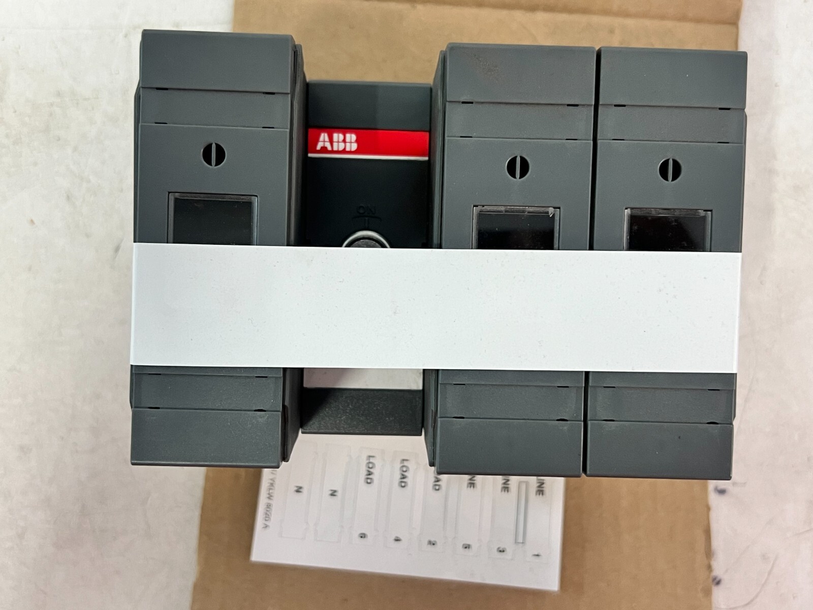 ABB Fusible Disconnect Switch 60AMP 600V DIN Rail Mount Class J Fuse OS60GJ12