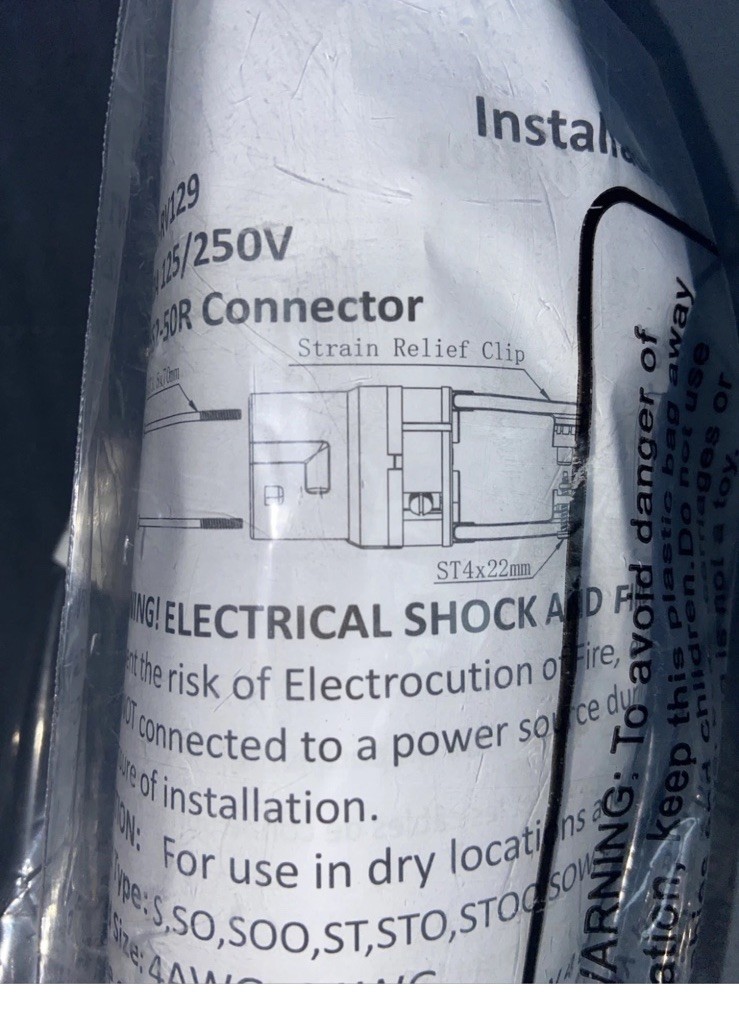 Epicord 50A 125/250V NEMA SS2-50R Locking Female Connector*