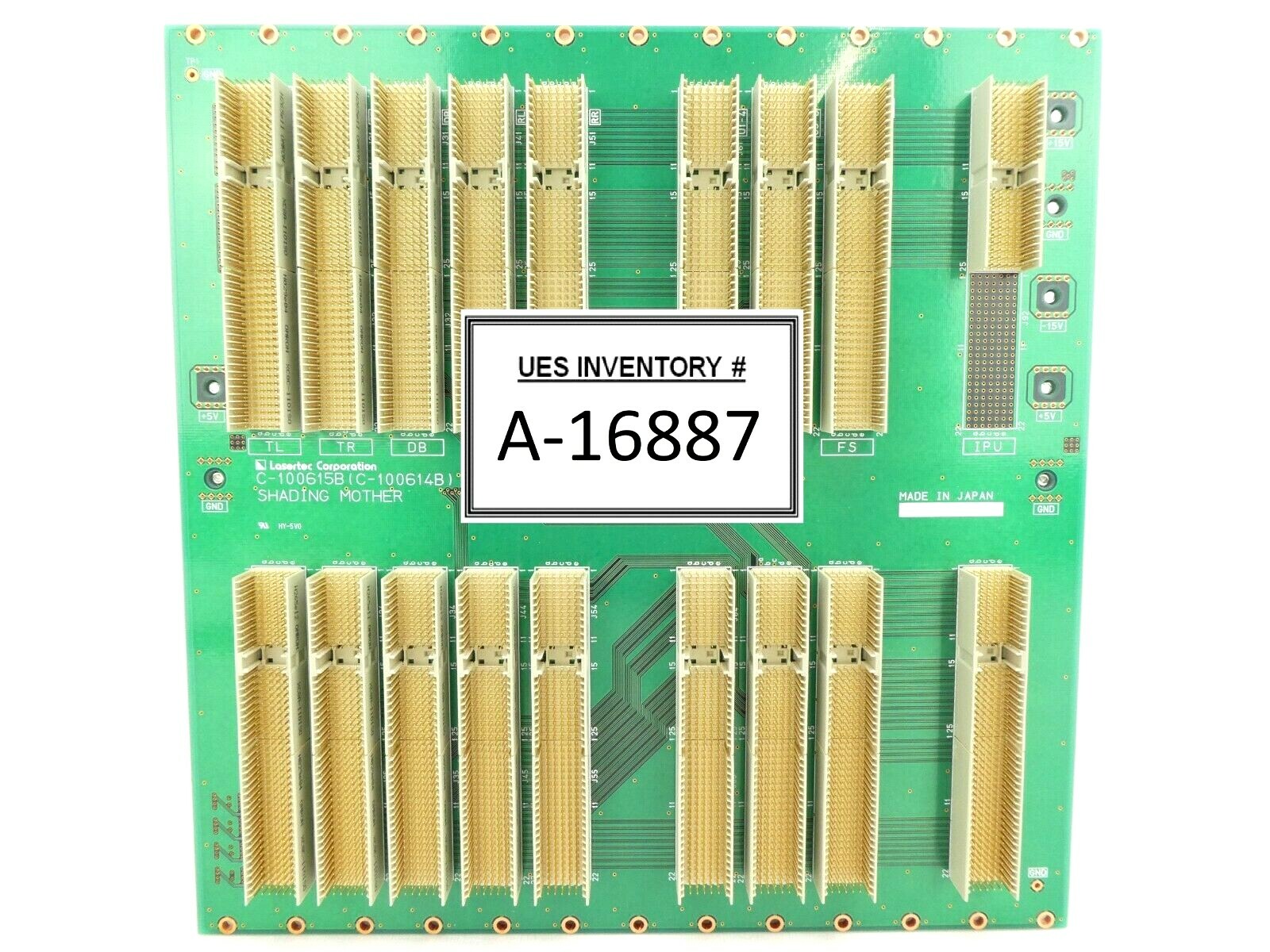 Lasertec C-100615B Backplane Board PCB SHADING MOTHER C-100614B Working Surplus