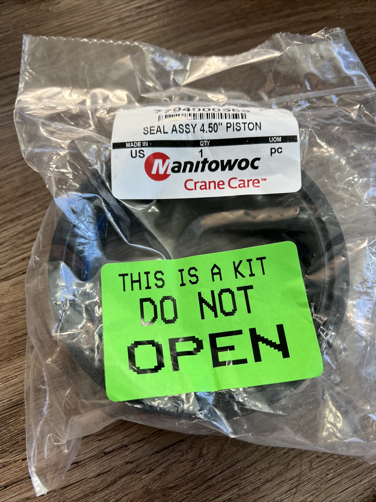 Manitowoc Crane Care Seal Assy 4.50” Piston 7794000569