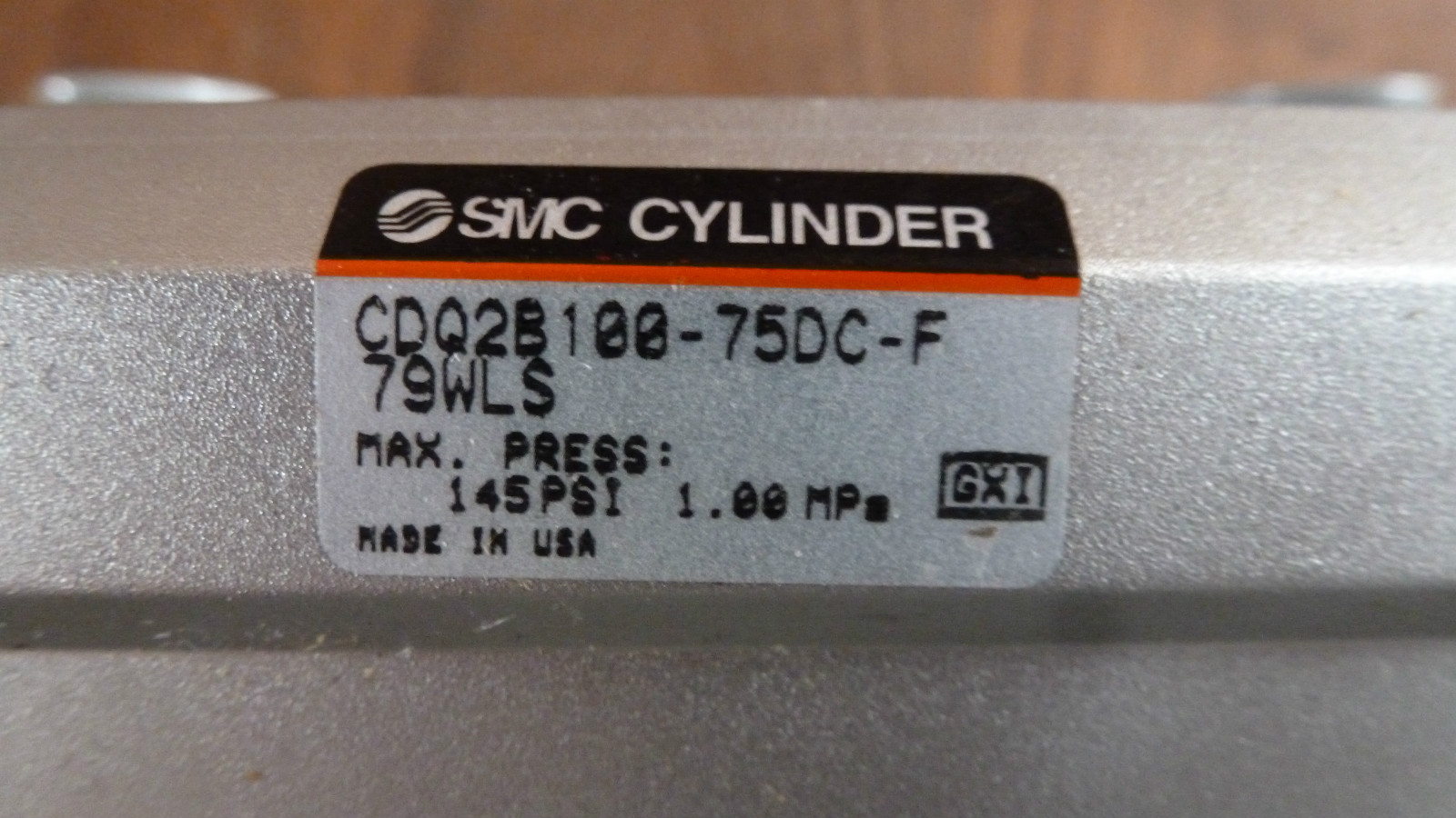 SMC CDQ2B100-75DC-F 79WLS w/ SMC D-F79W SENSOR *New Old Stock*