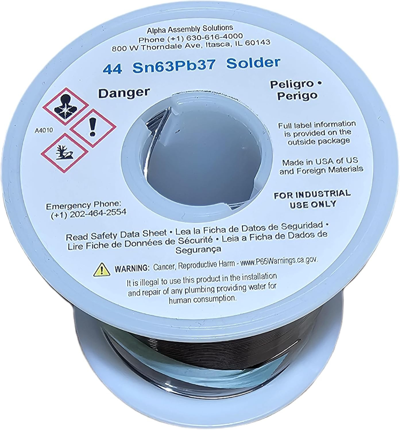 SOLDER 24-6337-0027 Solder Wire 63/37 SN/PB 183�C 1LB 1 1