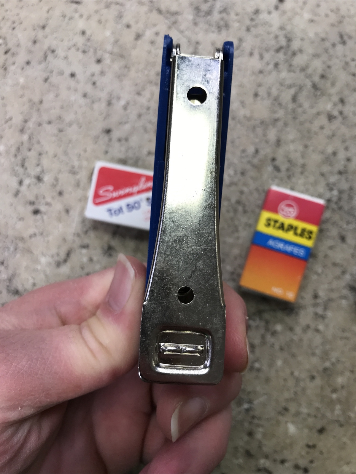 Vintage Swingline? Tot Animal Club Made In Hong Kong & Blue Mini Stapler Staples